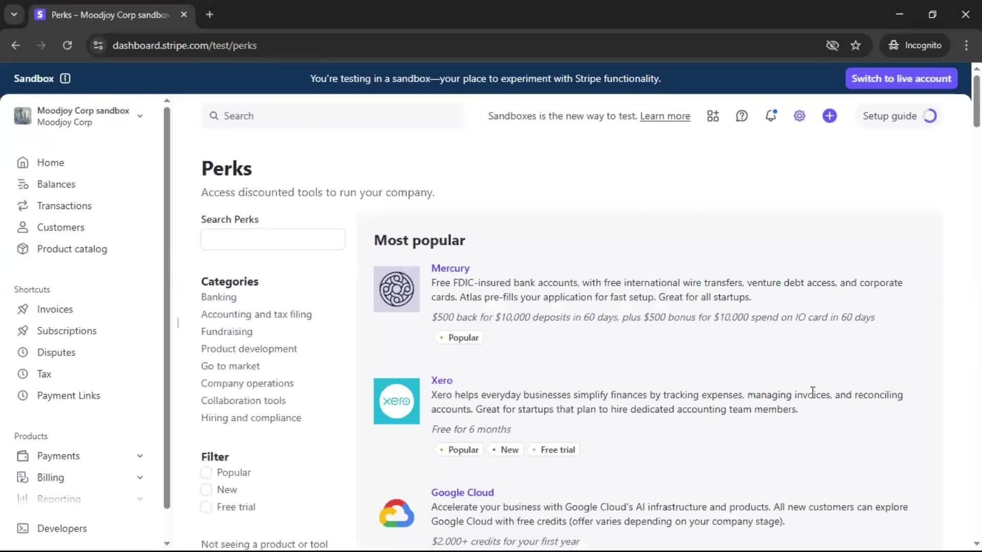 General browsing screenshot