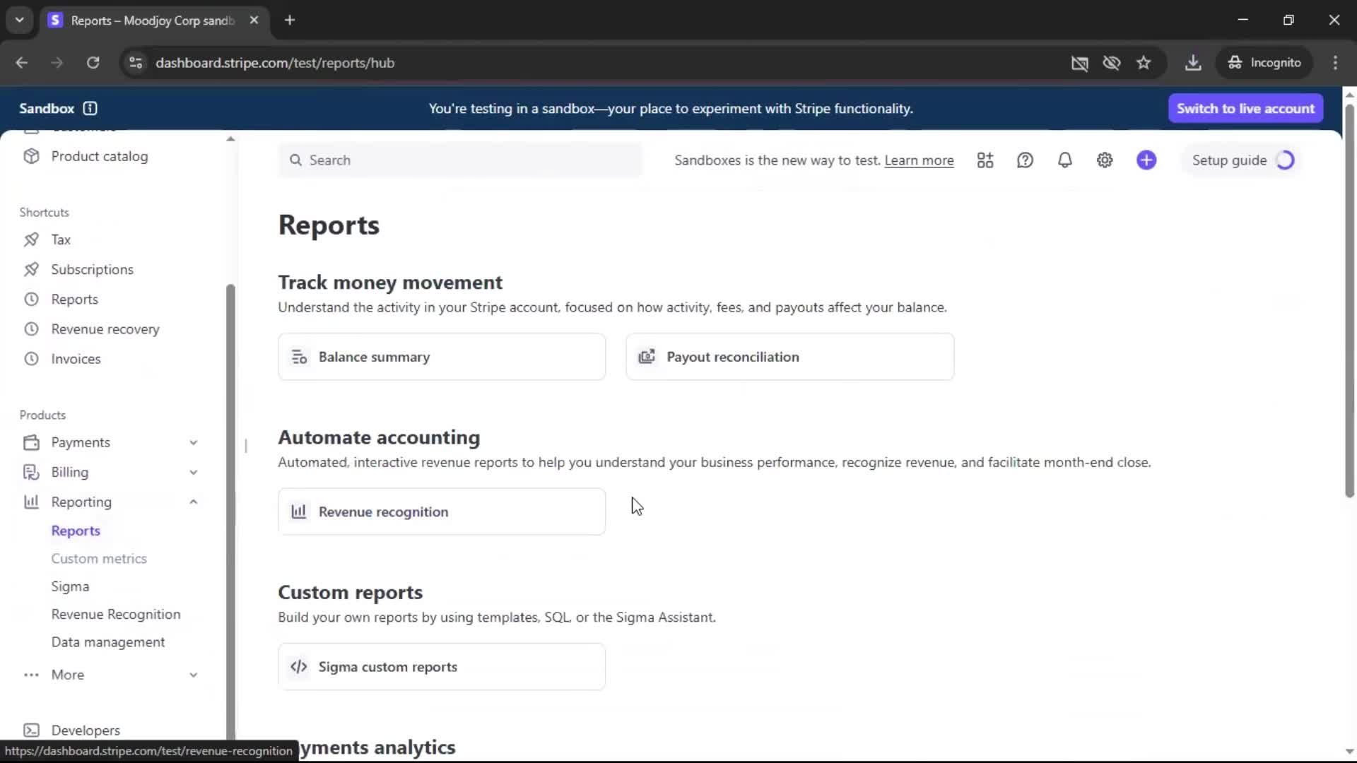 General browsing screenshot