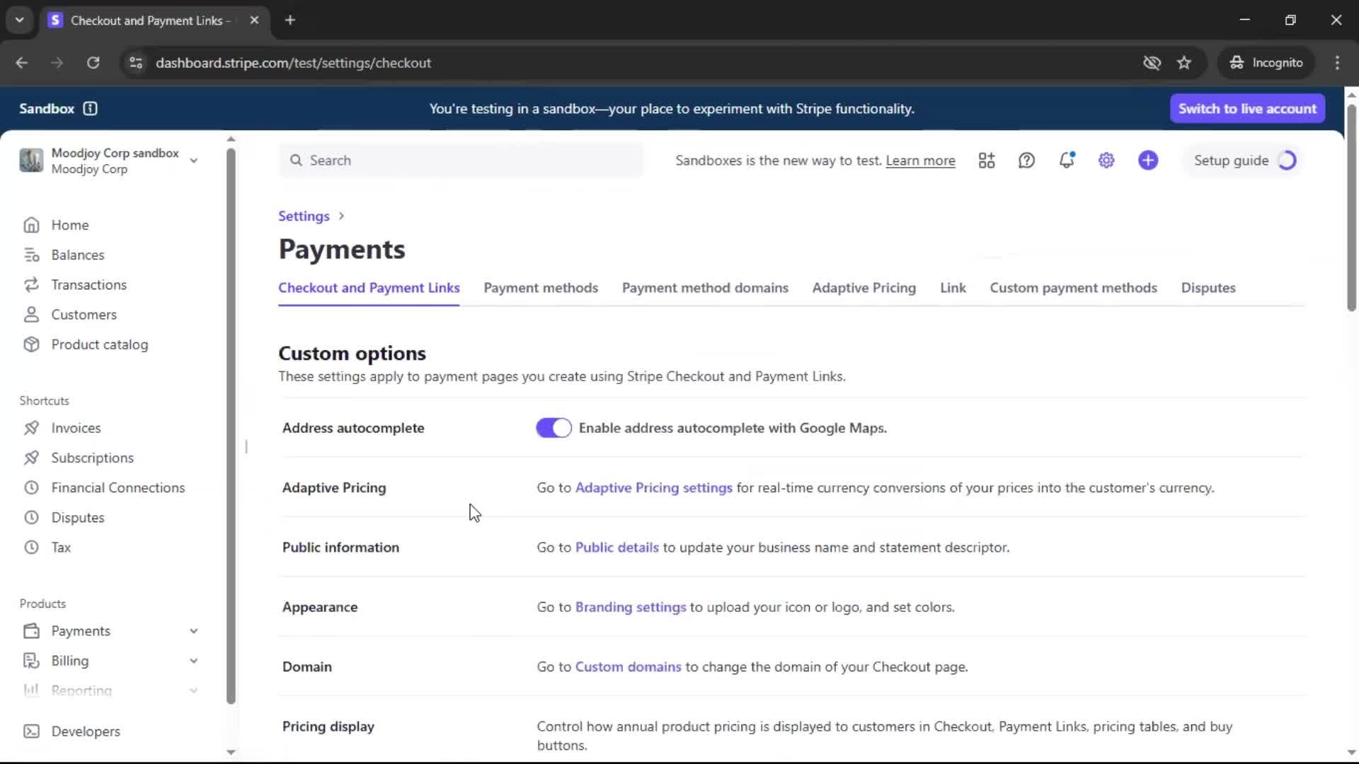 General browsing screenshot