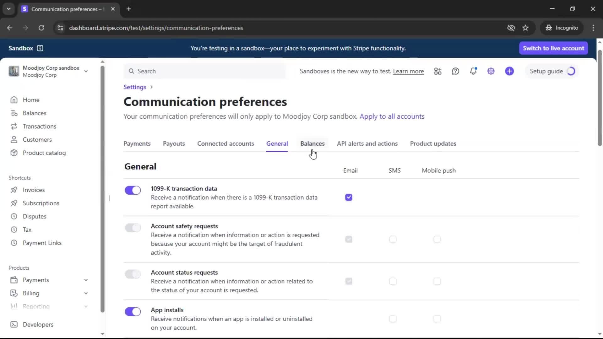 General browsing screenshot