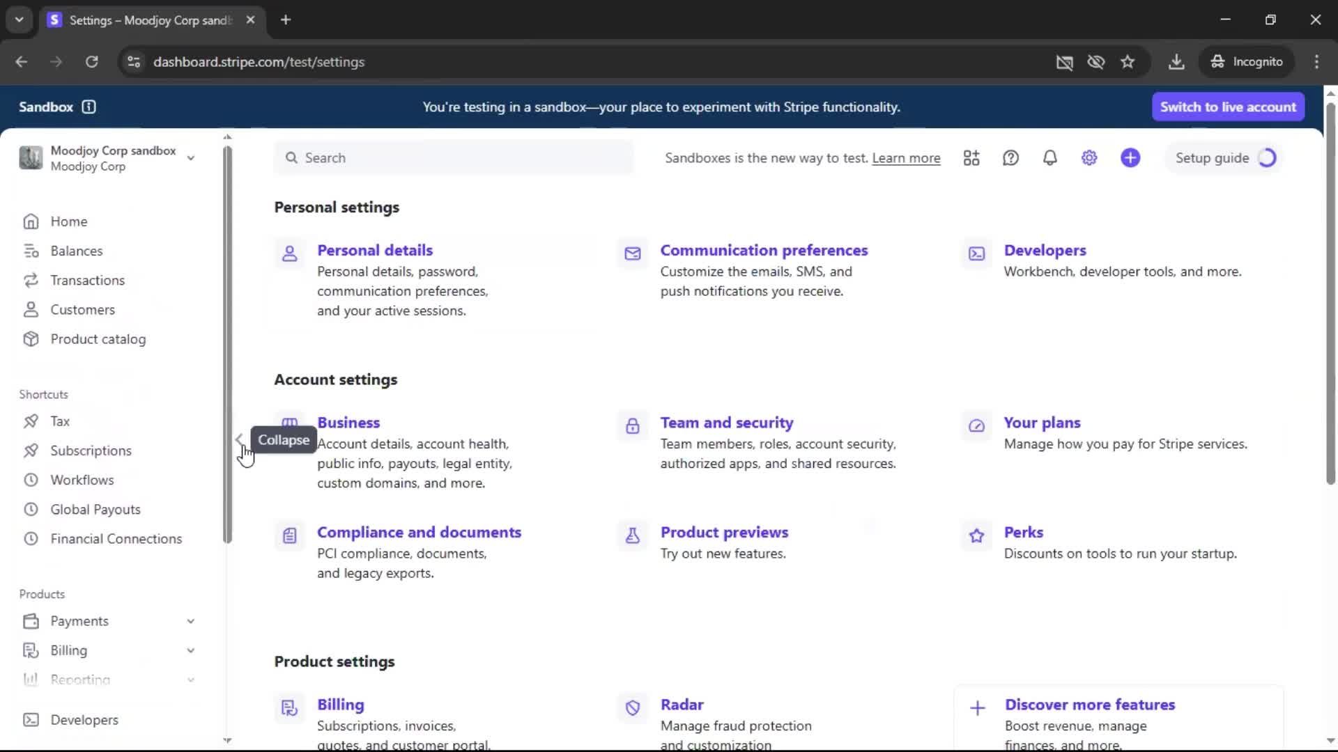 General browsing screenshot