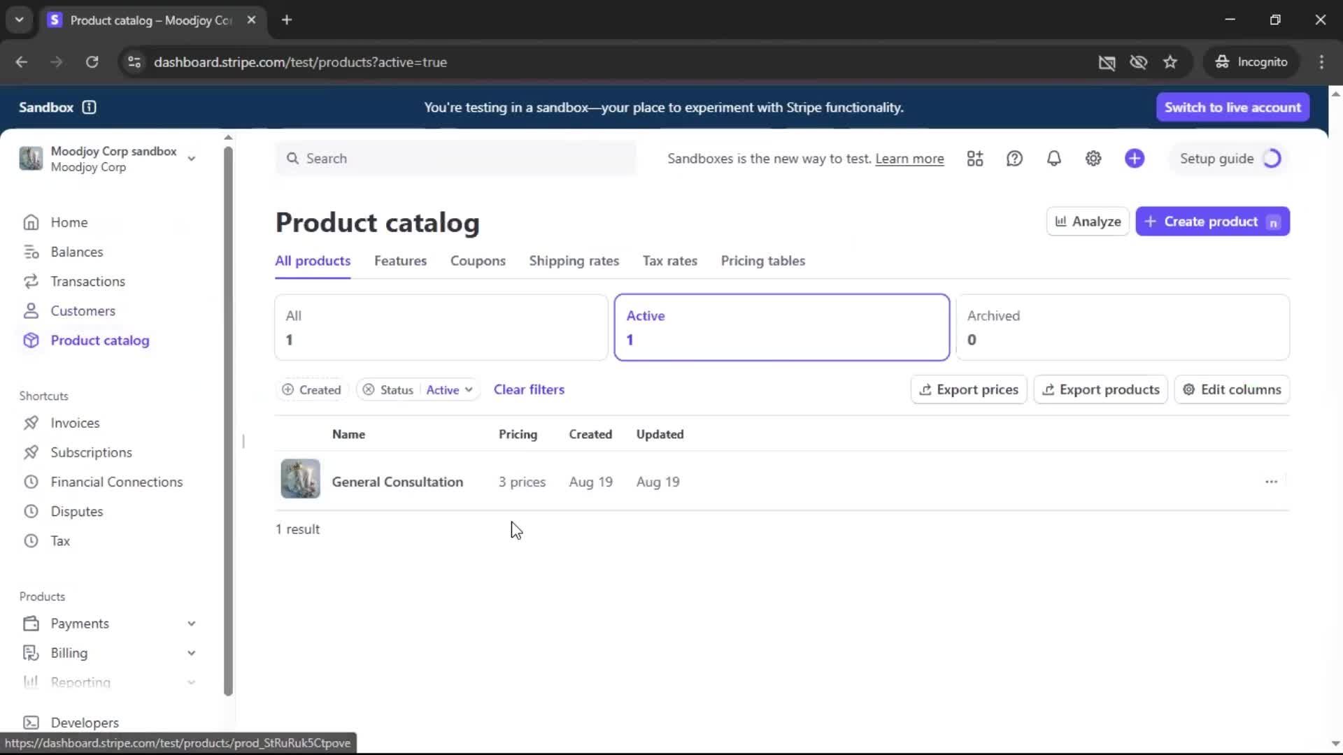 General browsing screenshot