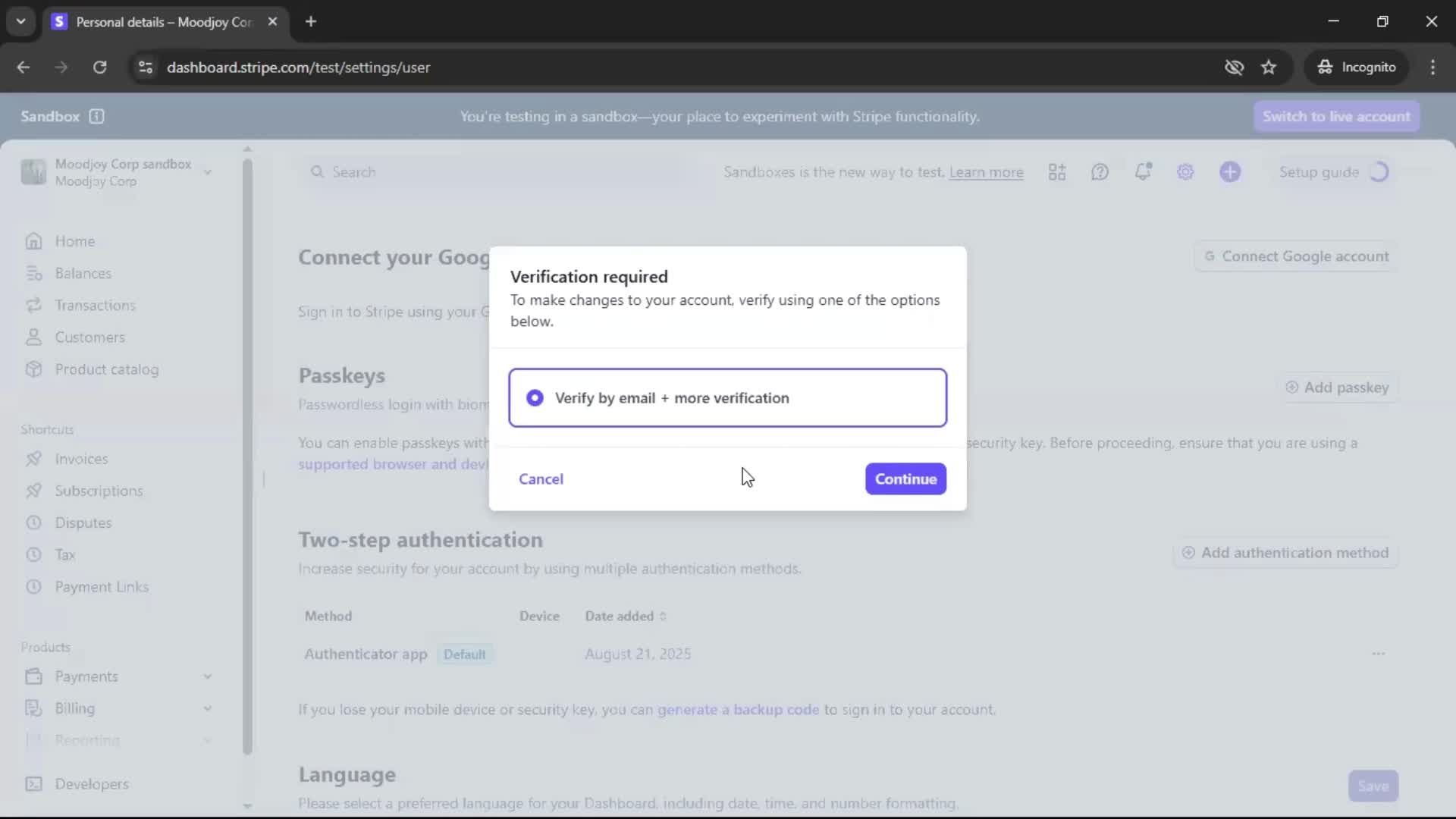 General browsing screenshot