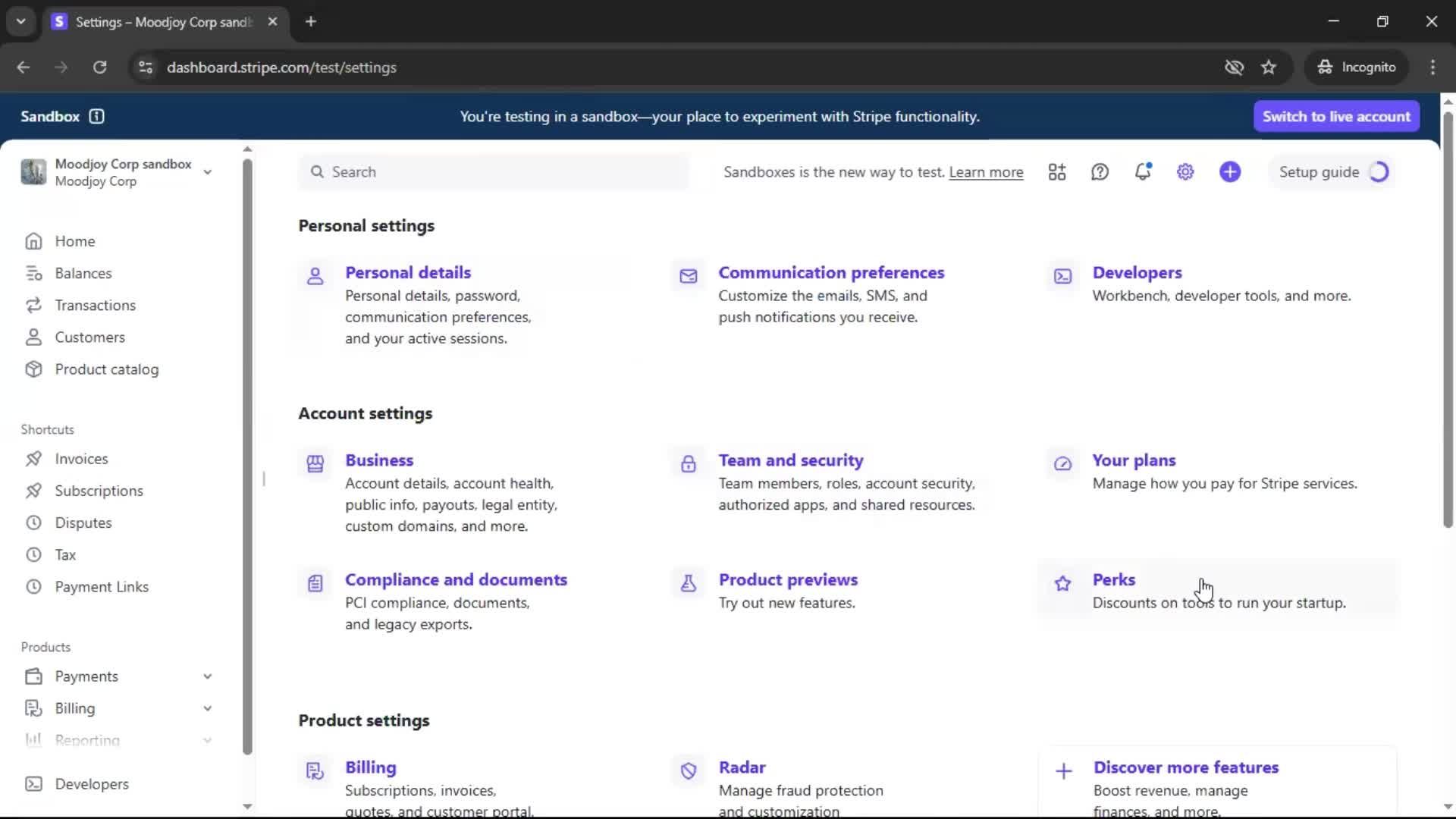 General browsing screenshot