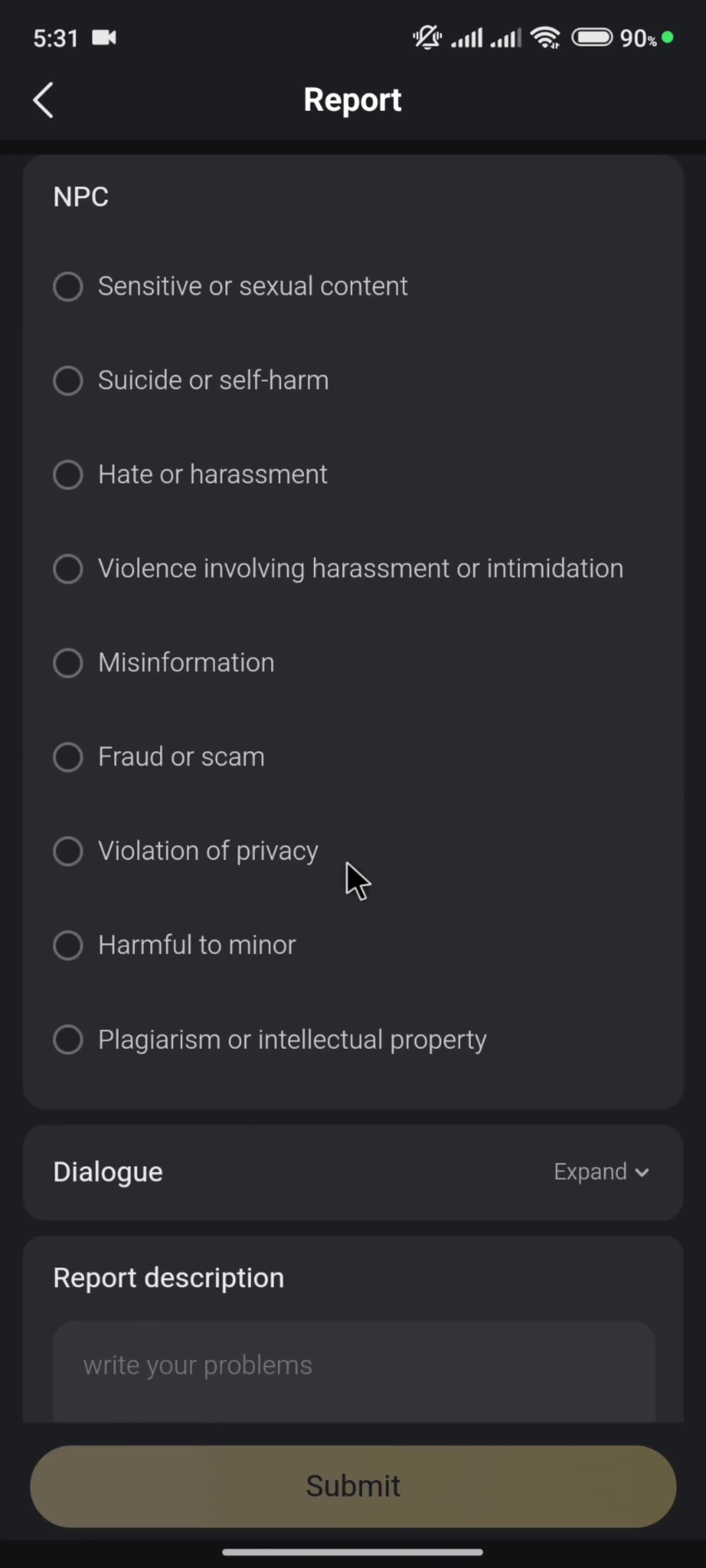 General browsing screenshot
