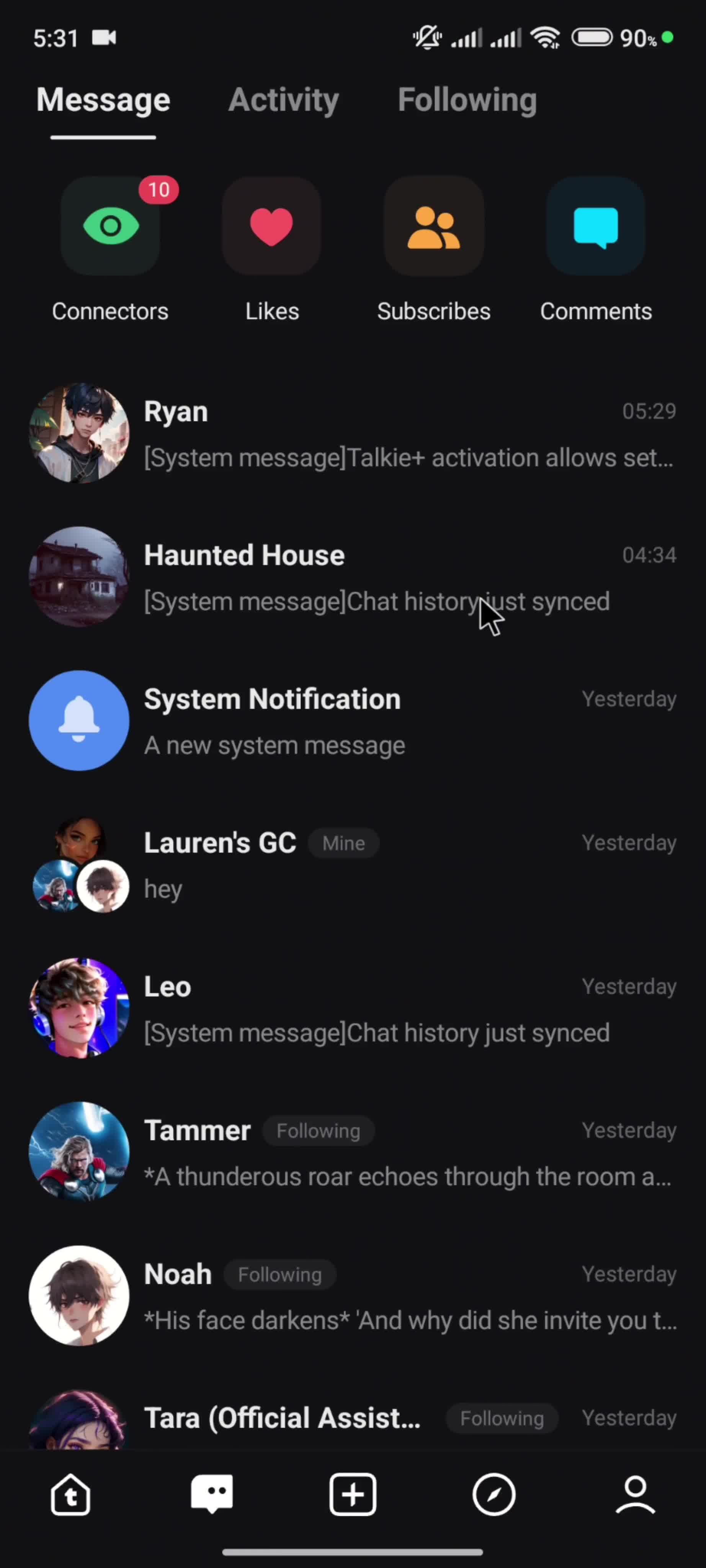 General browsing screenshot