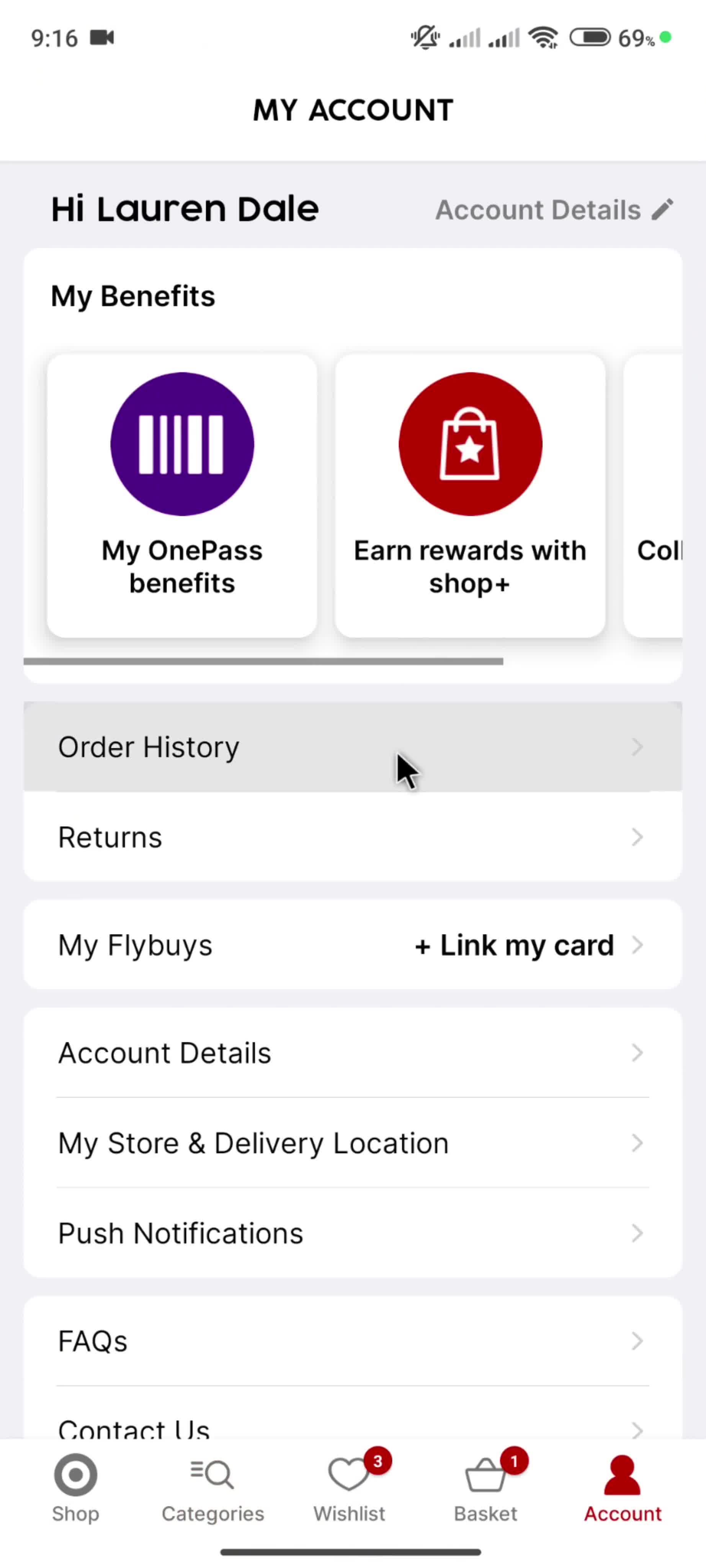 General browsing on Target video thumbnail