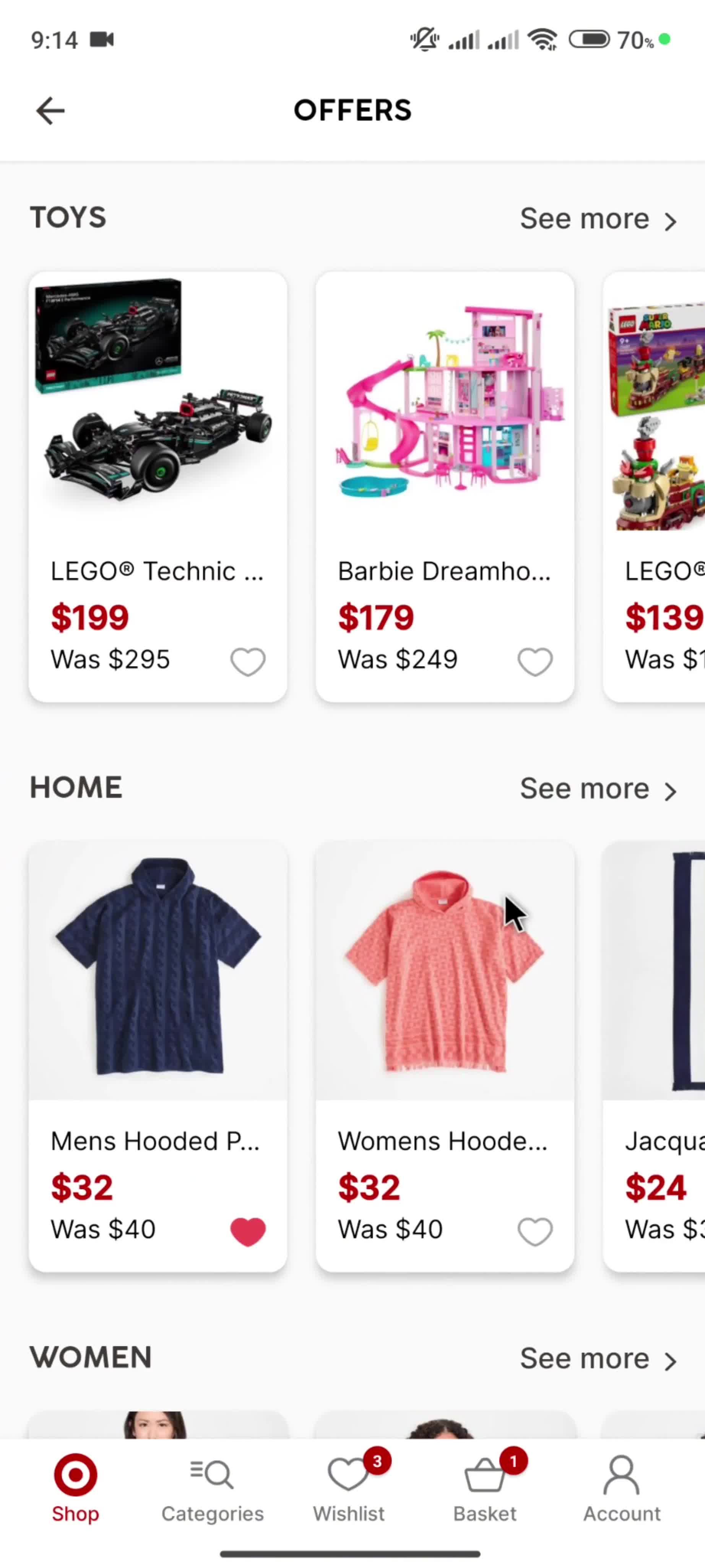 General browsing on Target video thumbnail