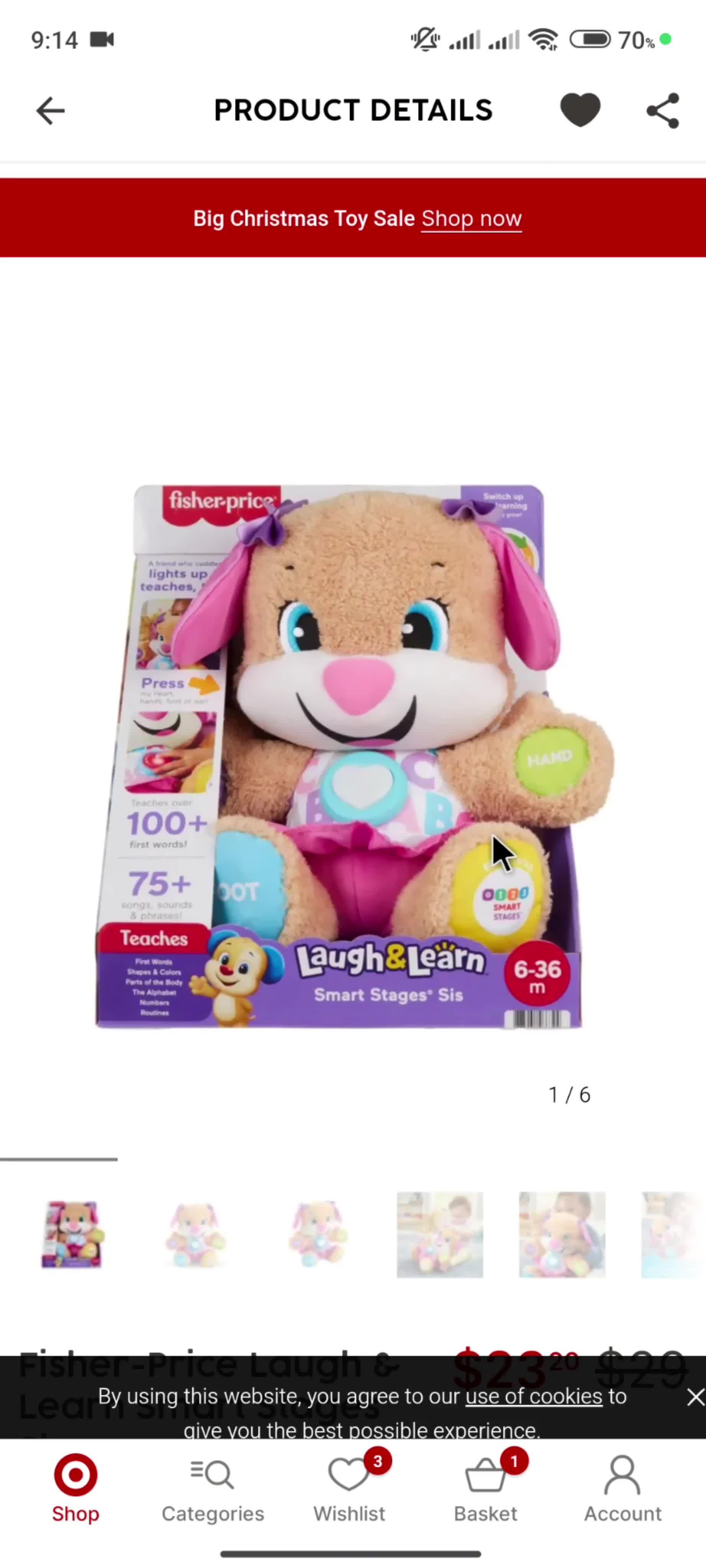 General browsing on Target video thumbnail