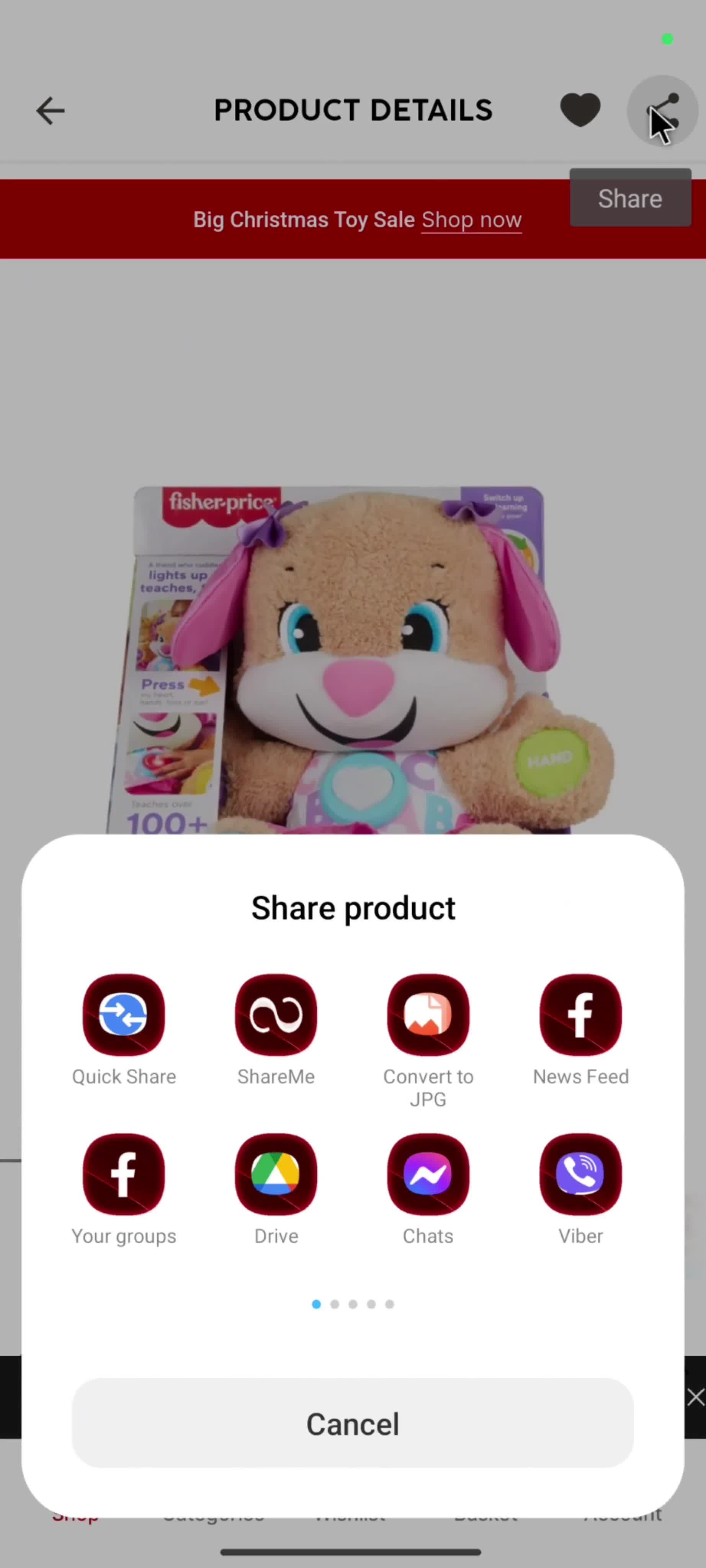 General browsing on Target video thumbnail