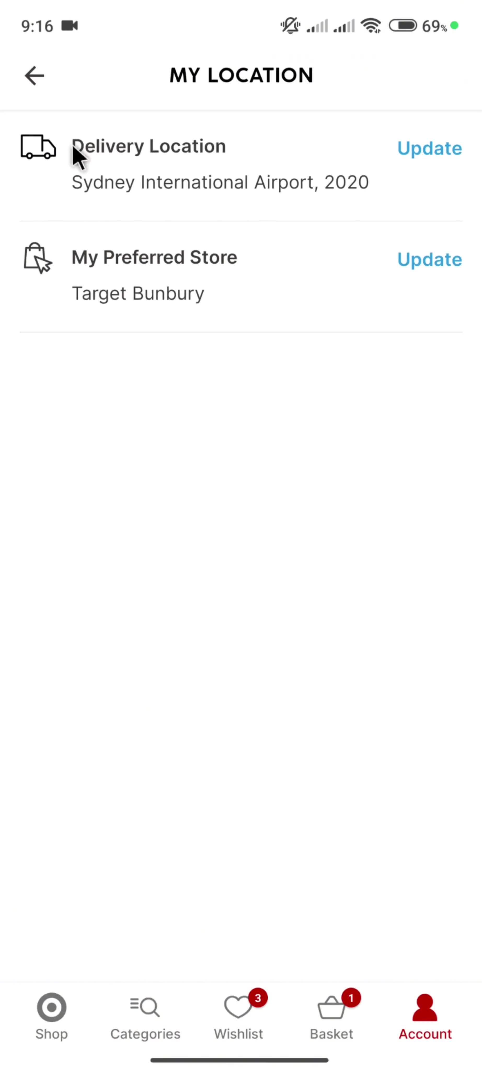 General browsing on Target video thumbnail