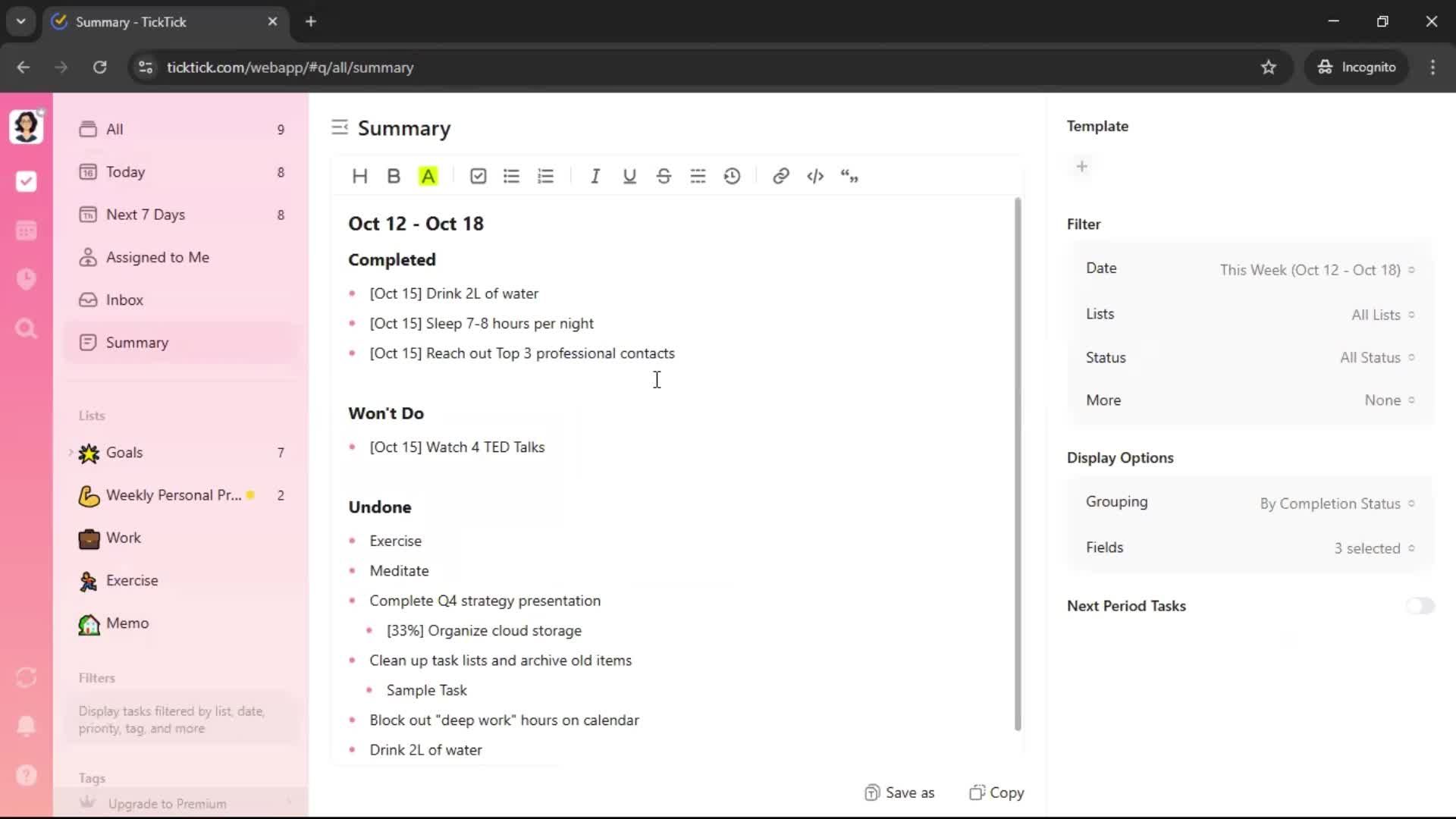 General browsing screenshot