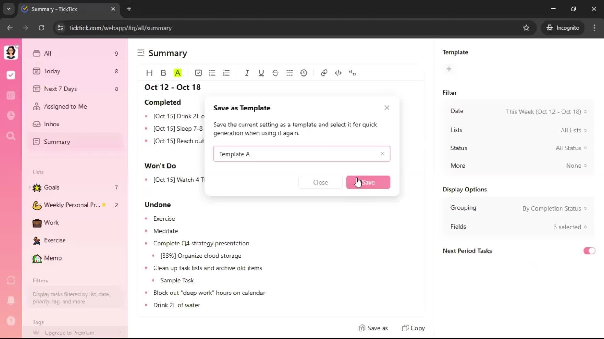 General browsing screenshot