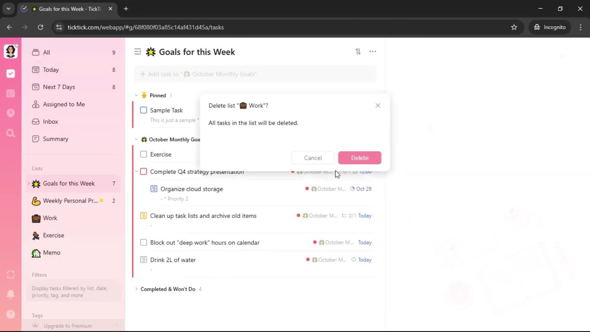 General browsing screenshot