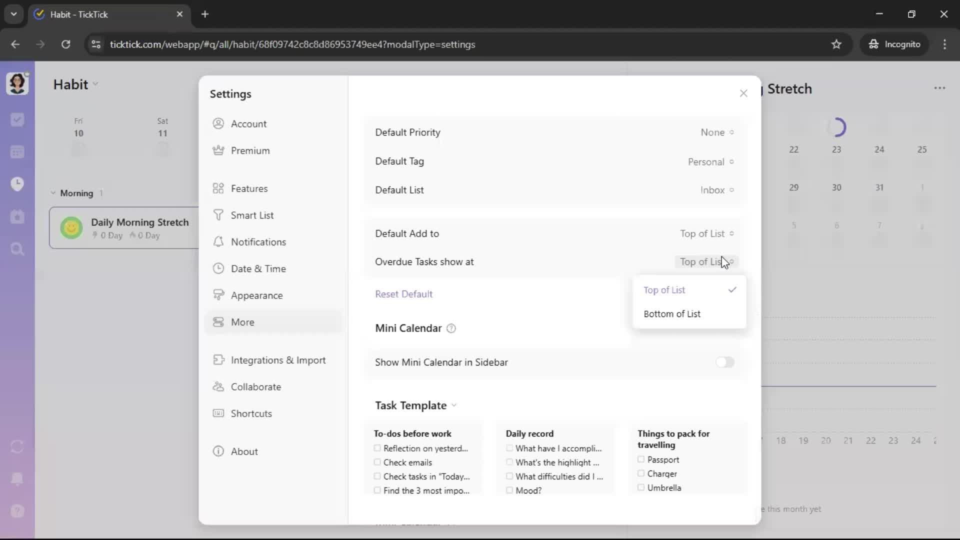 General browsing screenshot