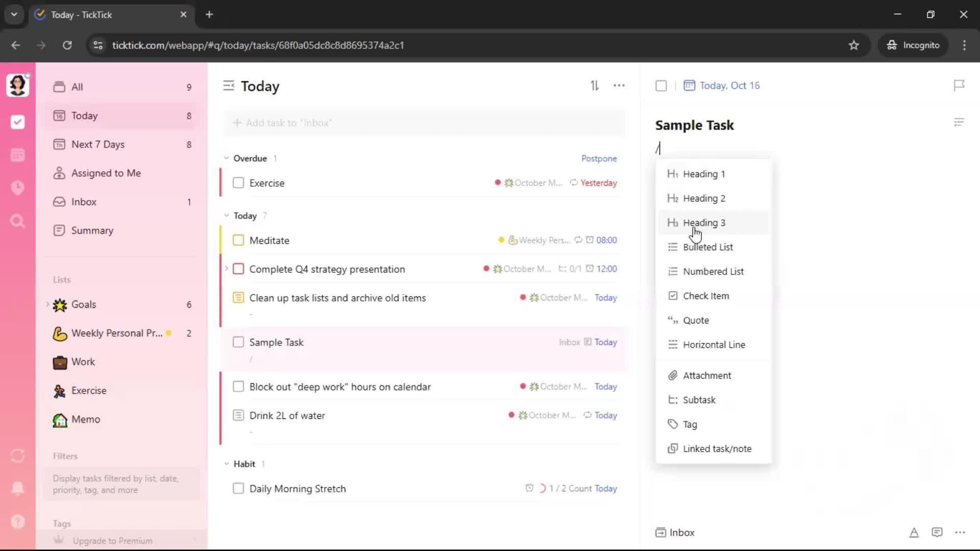 General browsing screenshot