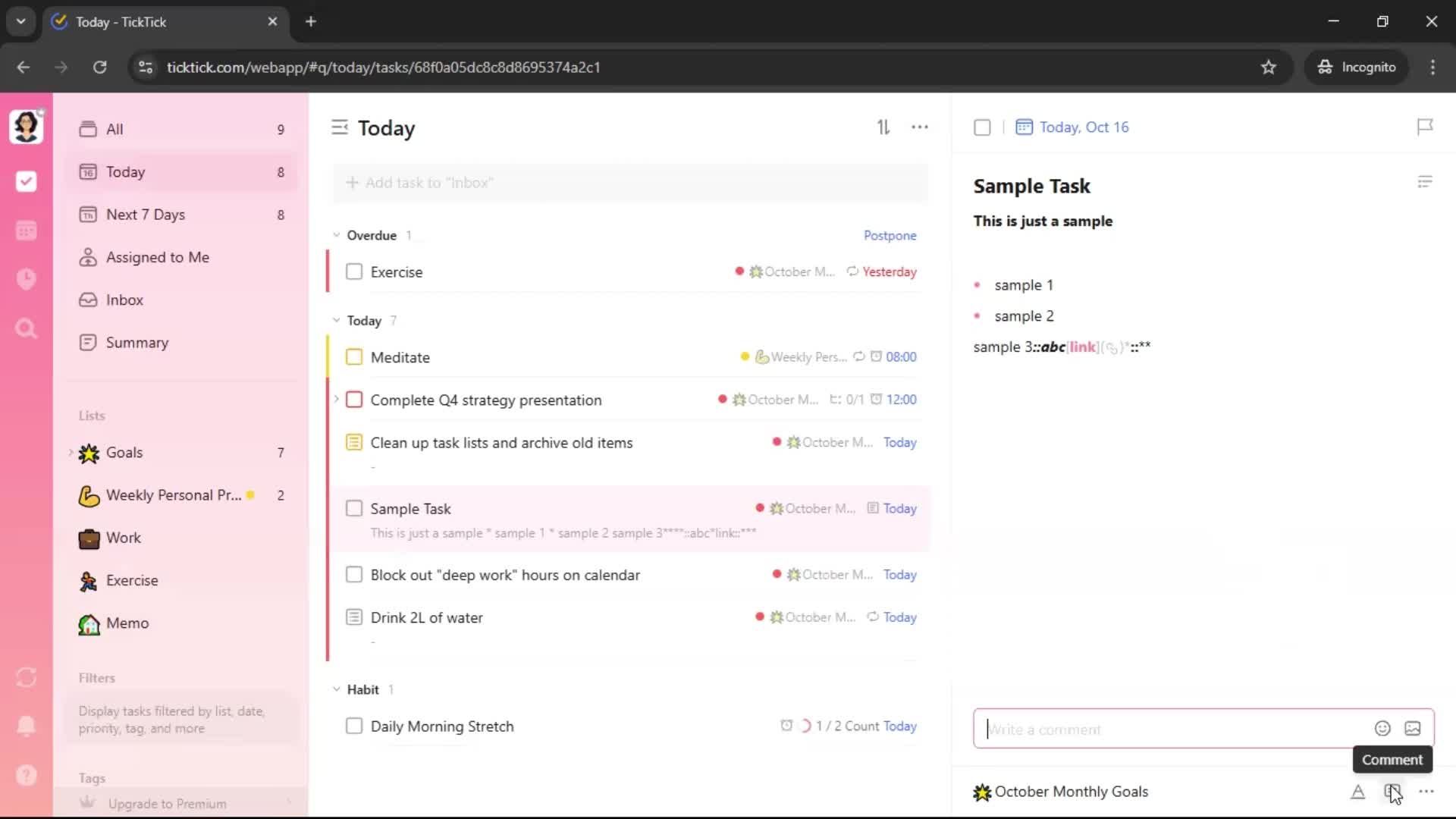 General browsing screenshot