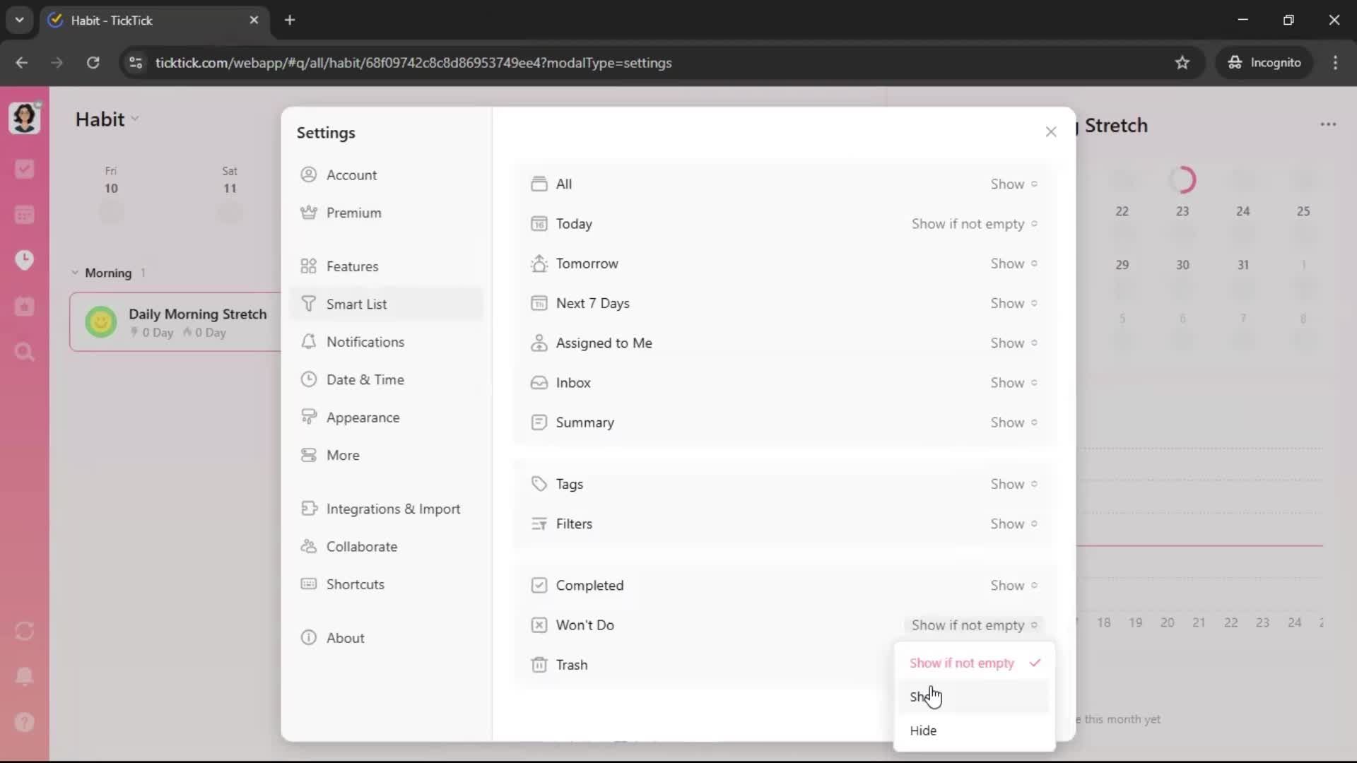 General browsing screenshot