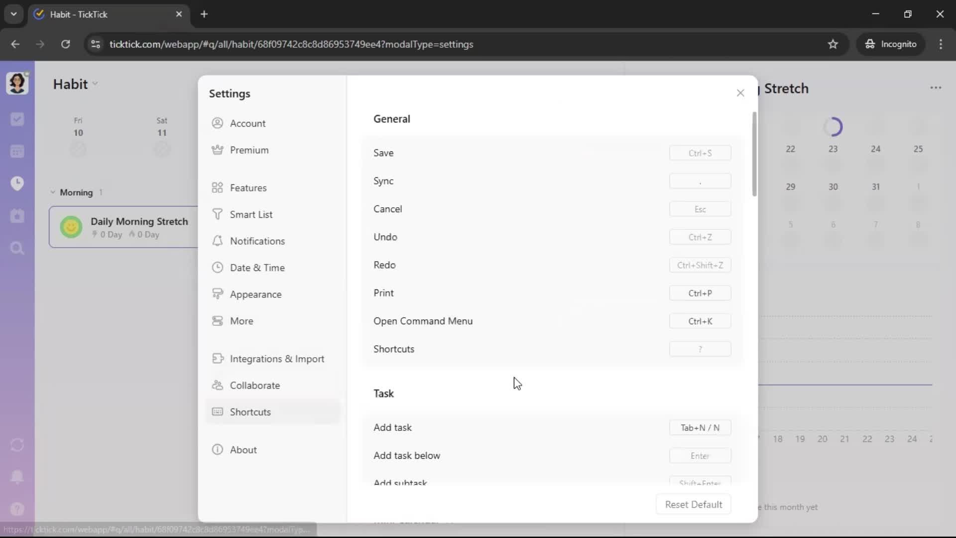 General browsing screenshot