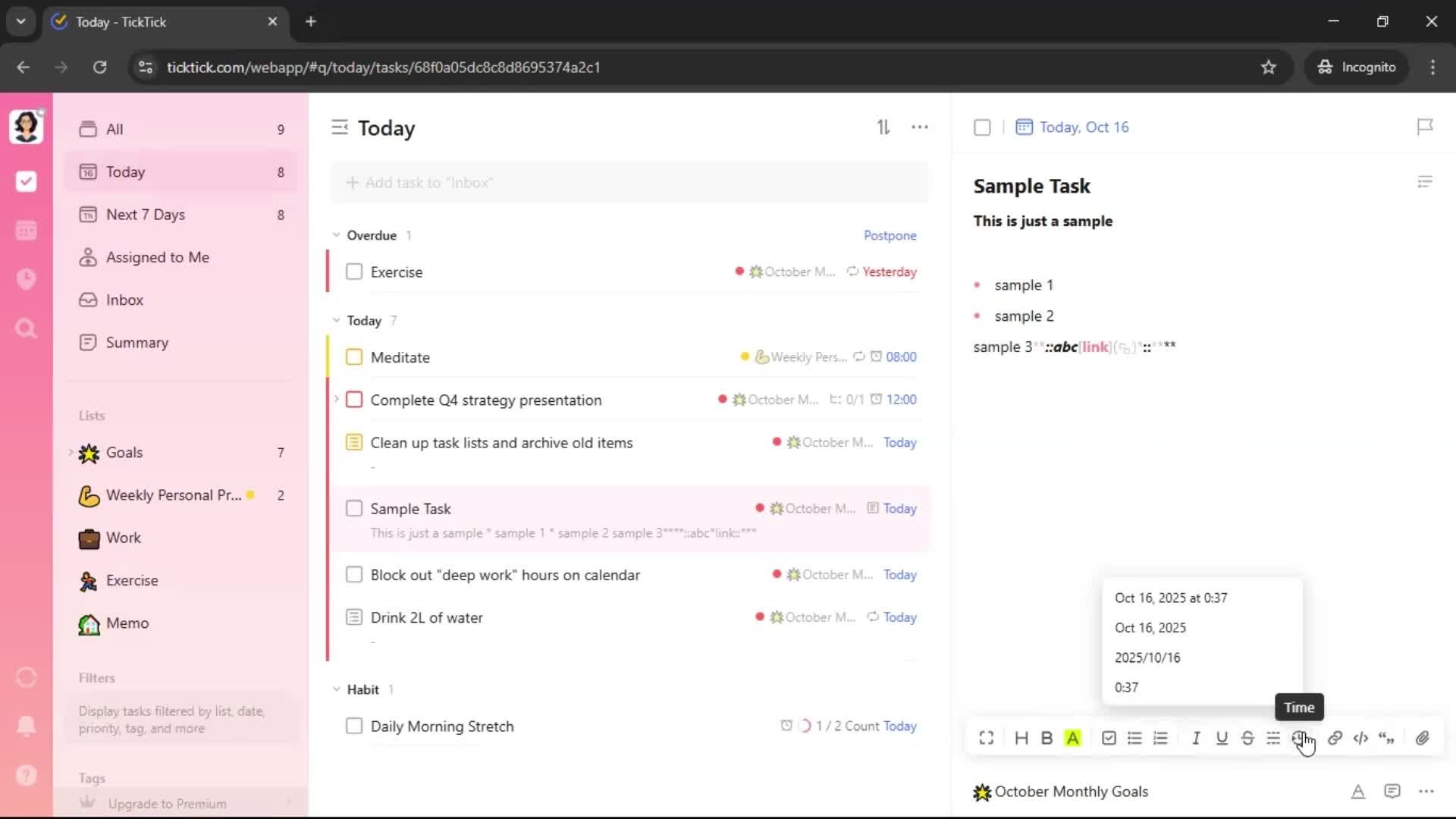 General browsing screenshot