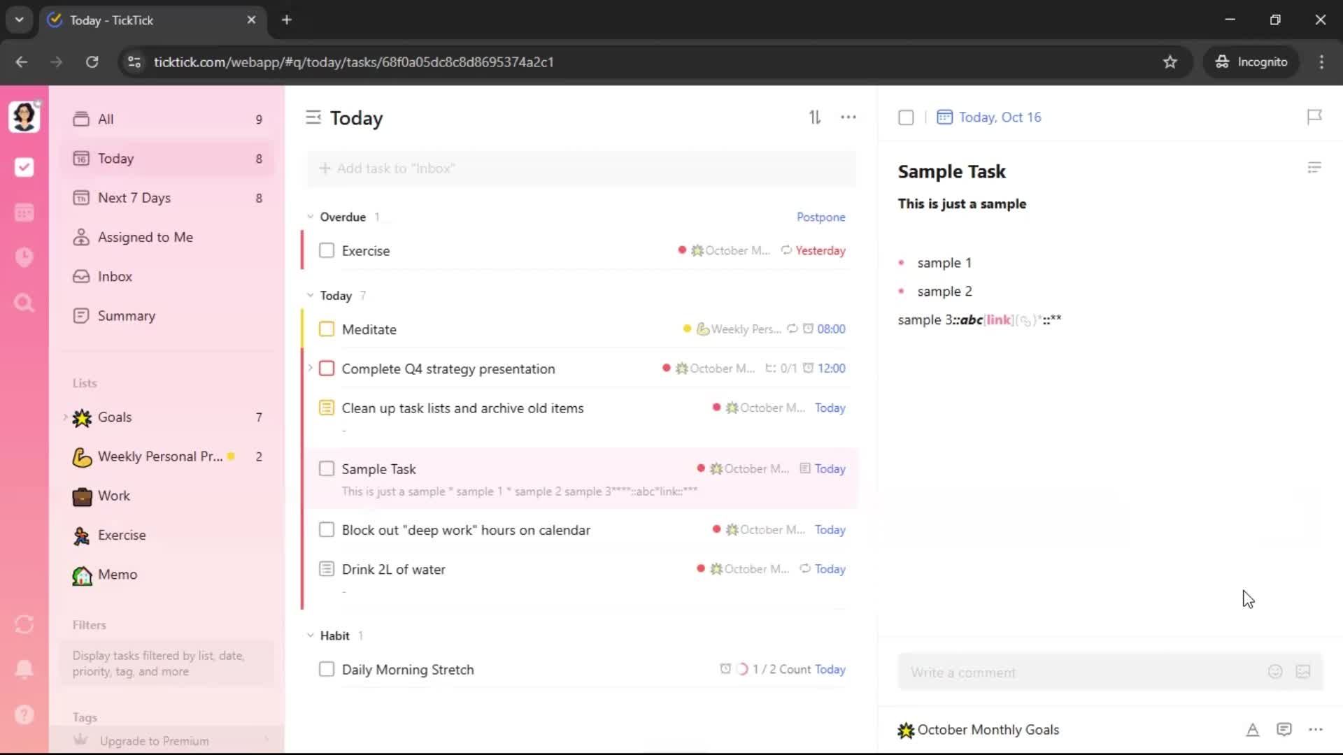 General browsing screenshot