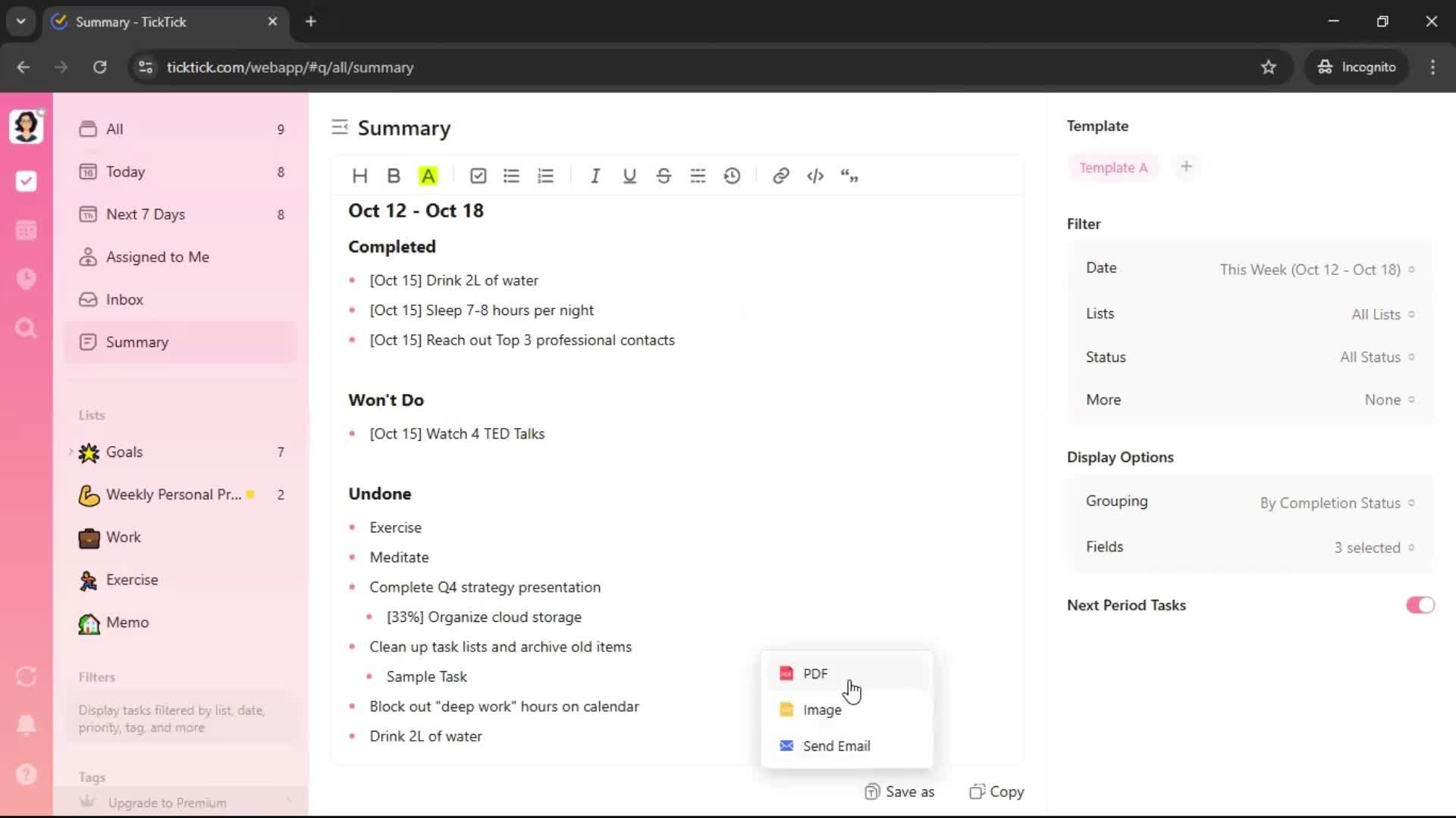 General browsing screenshot