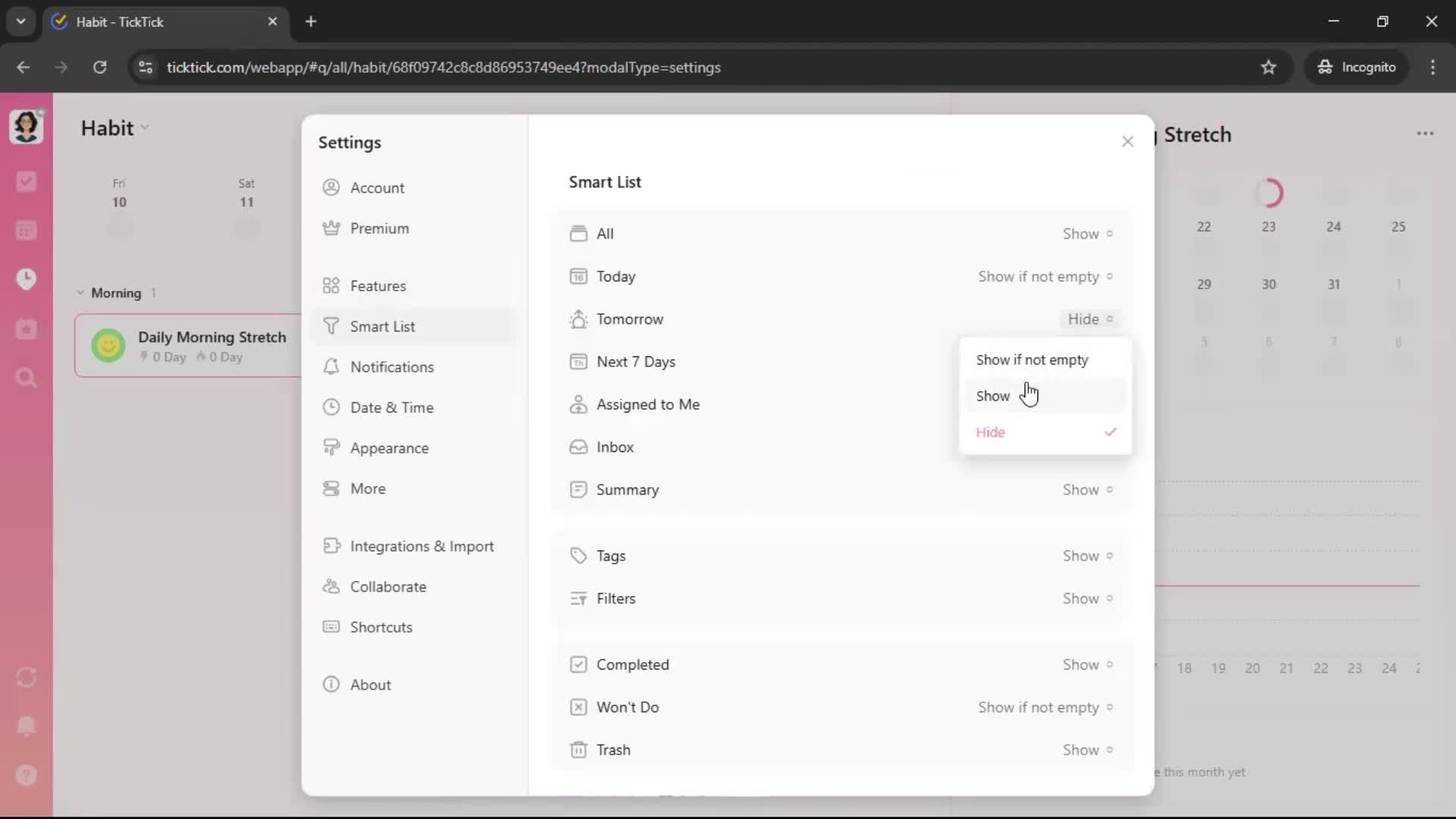 General browsing screenshot