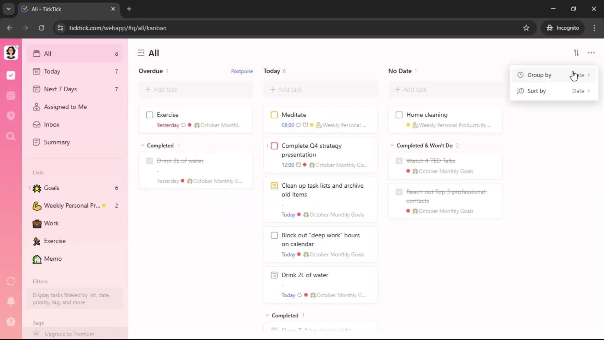 General browsing screenshot