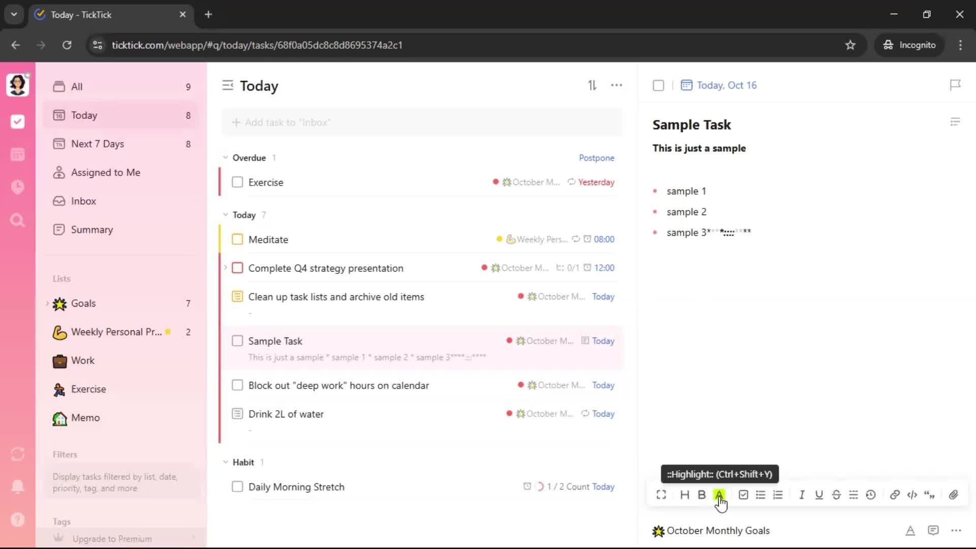 General browsing screenshot