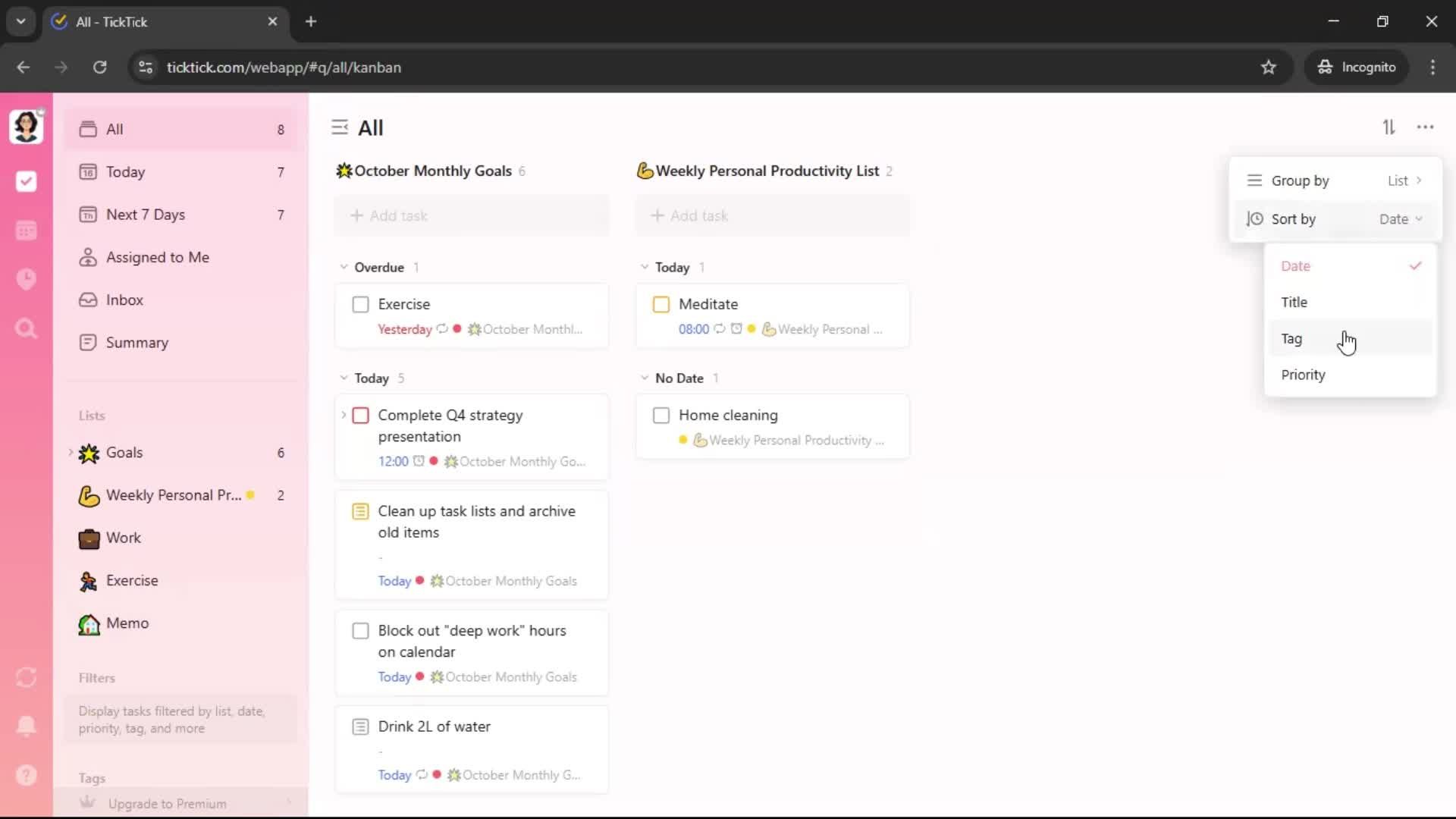 General browsing screenshot