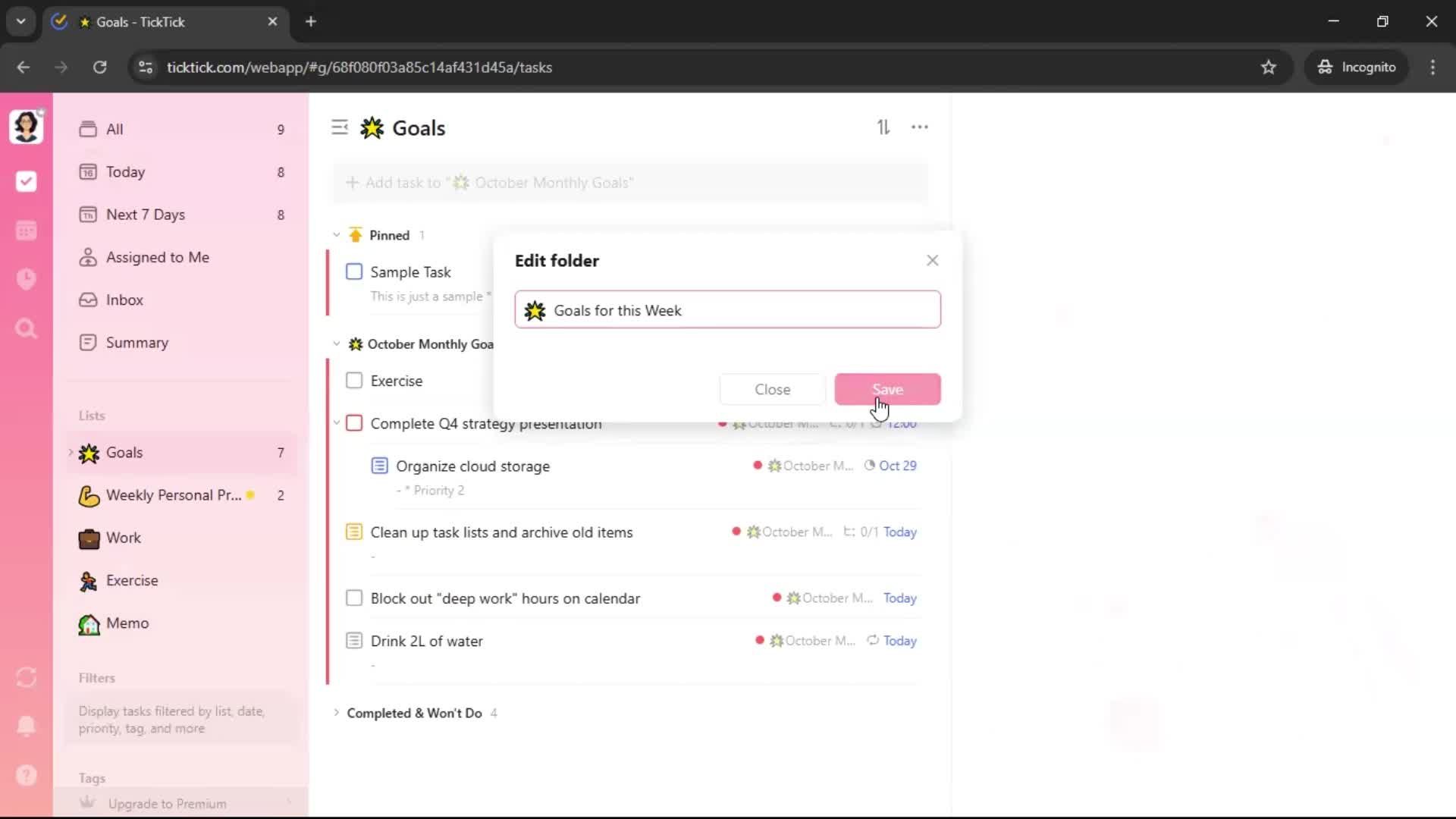 General browsing screenshot
