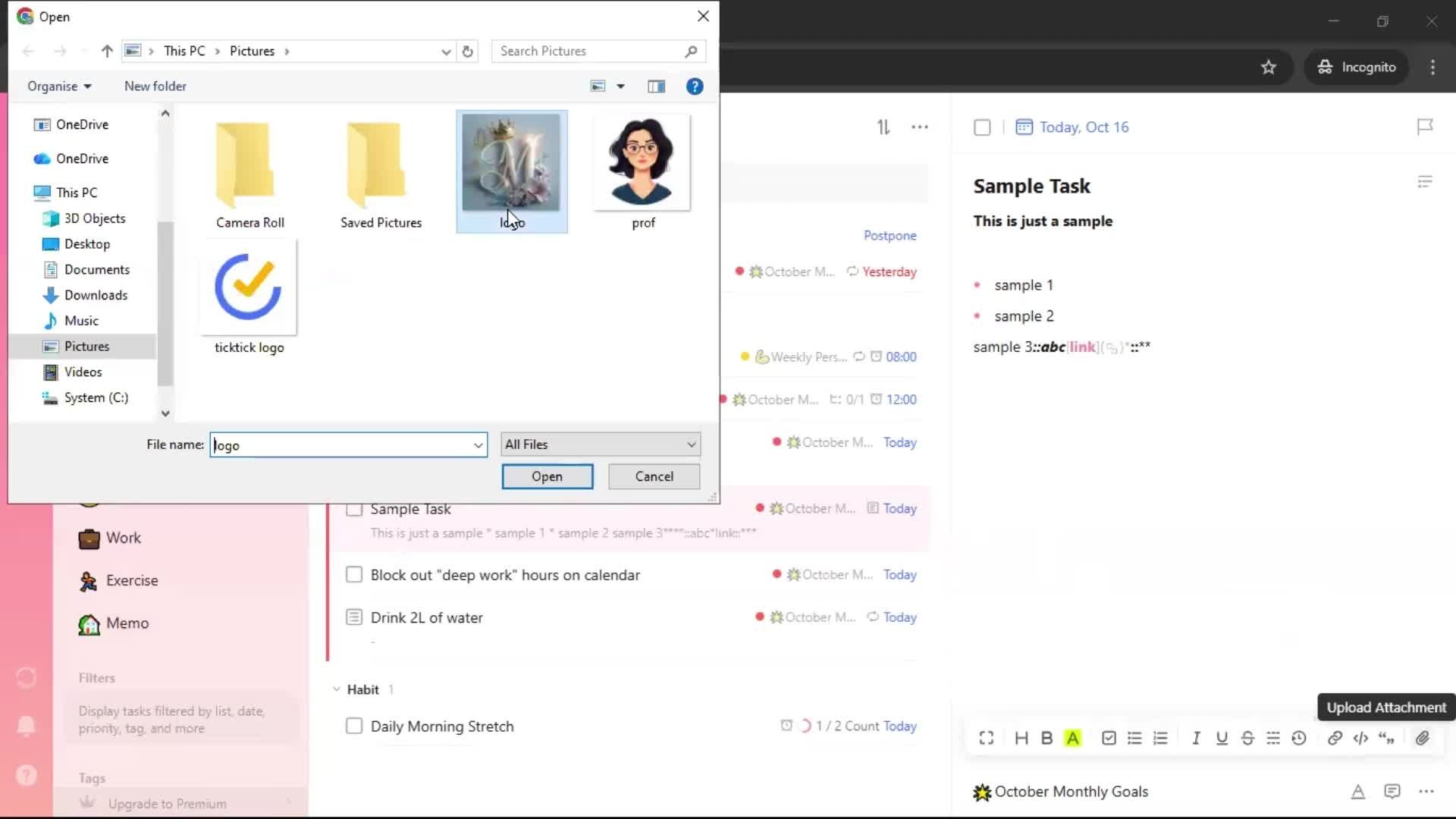 General browsing screenshot