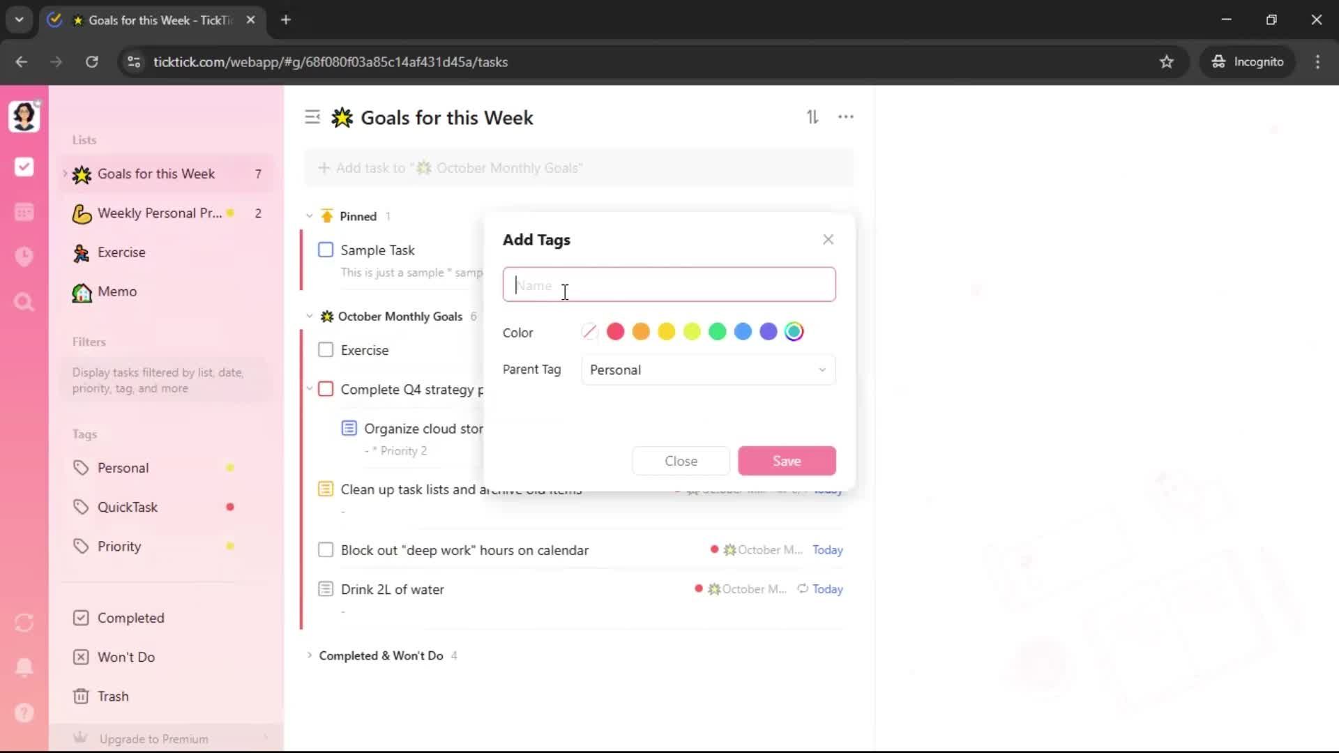 General browsing screenshot