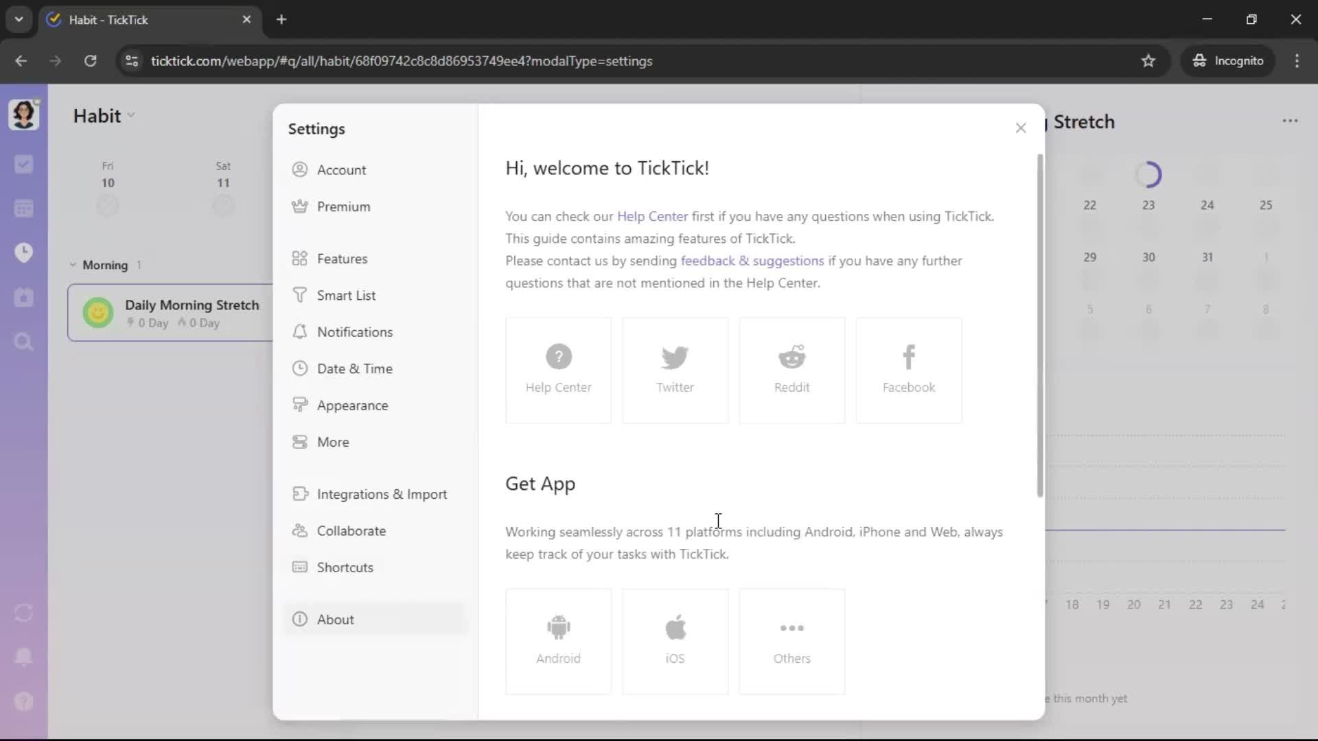 General browsing screenshot