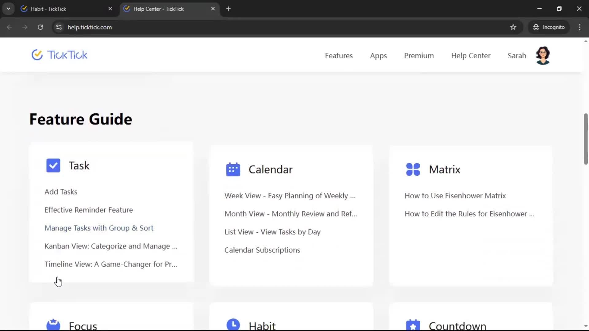 General browsing screenshot