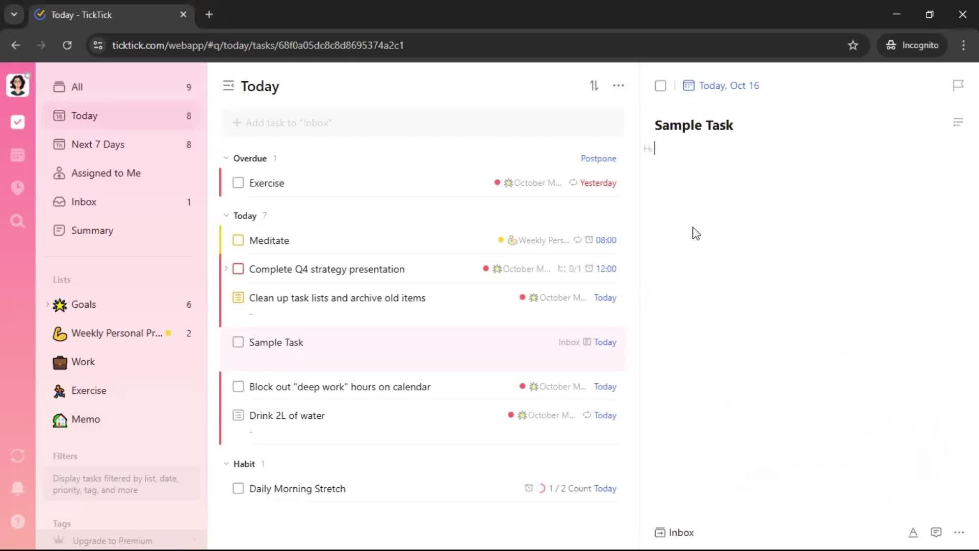 General browsing screenshot