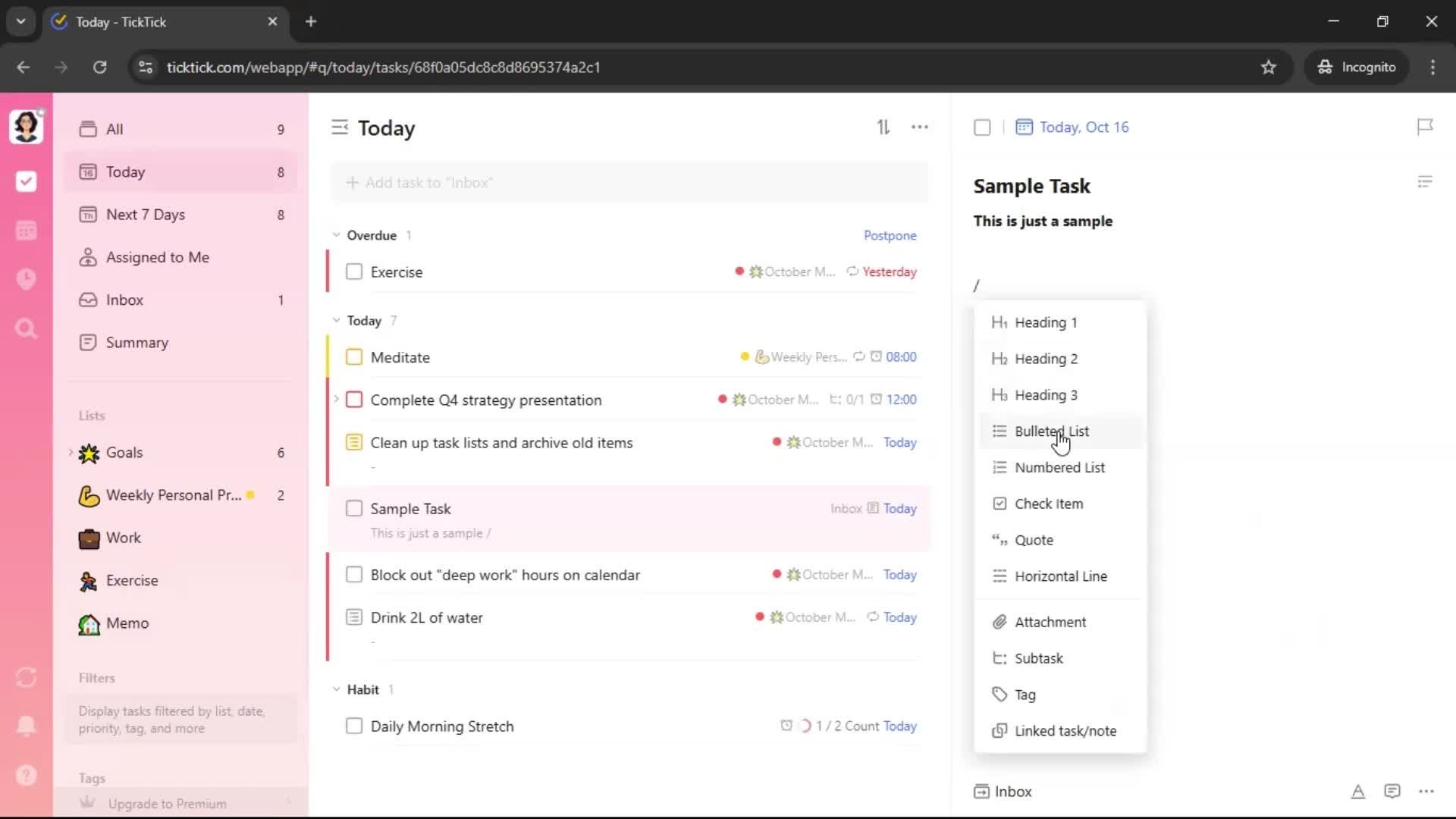 General browsing screenshot