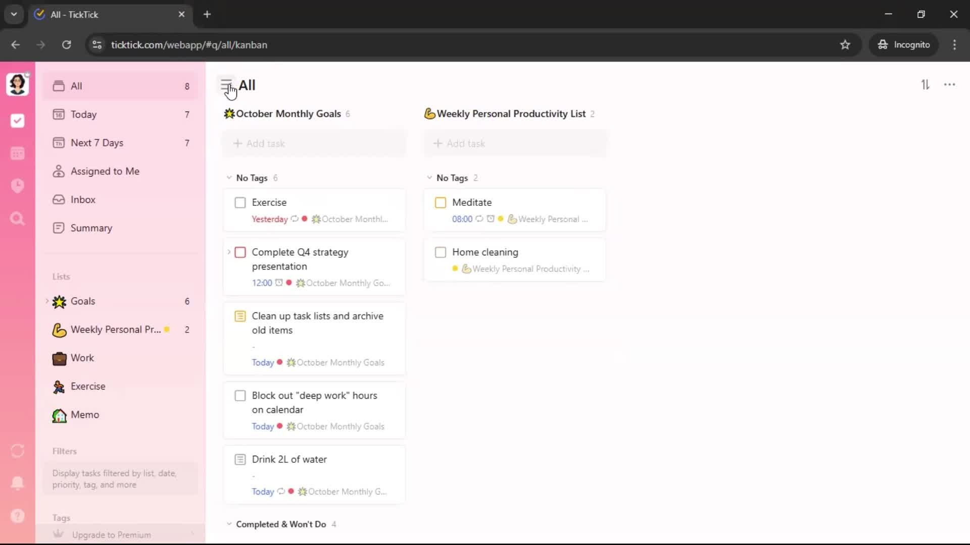 General browsing screenshot