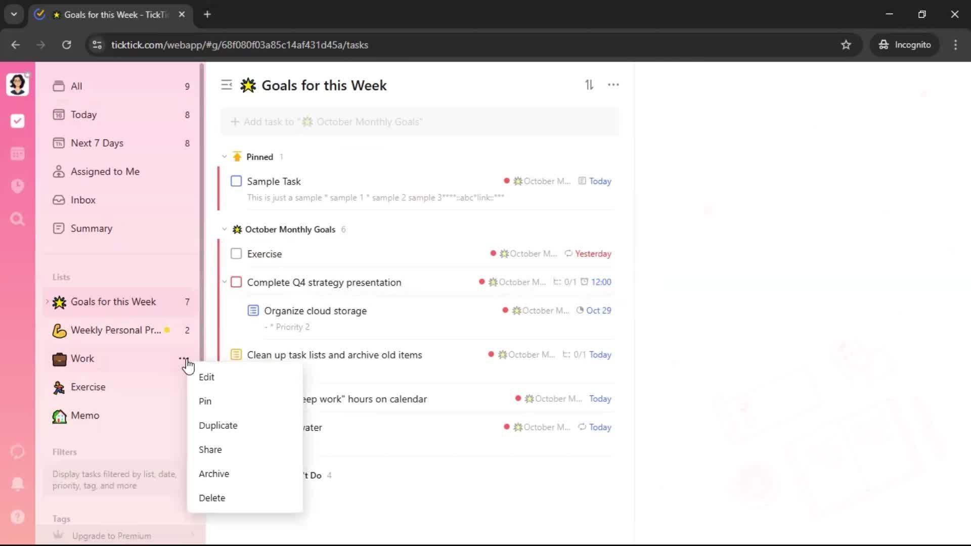 General browsing screenshot