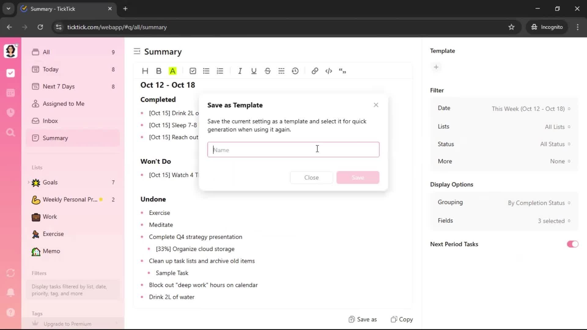 General browsing screenshot