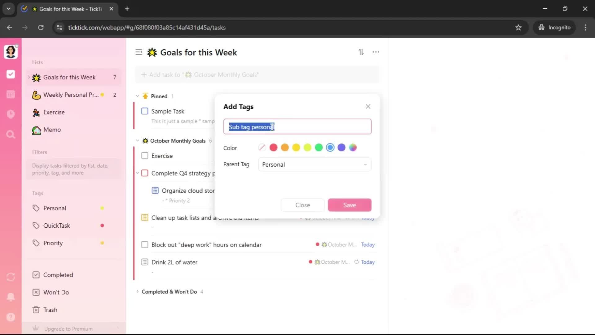 General browsing screenshot