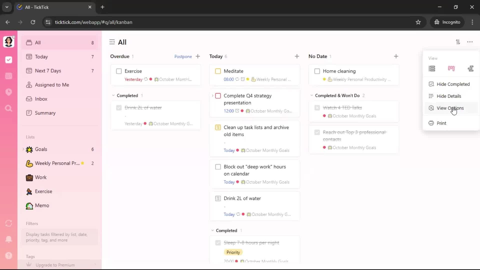 General browsing screenshot