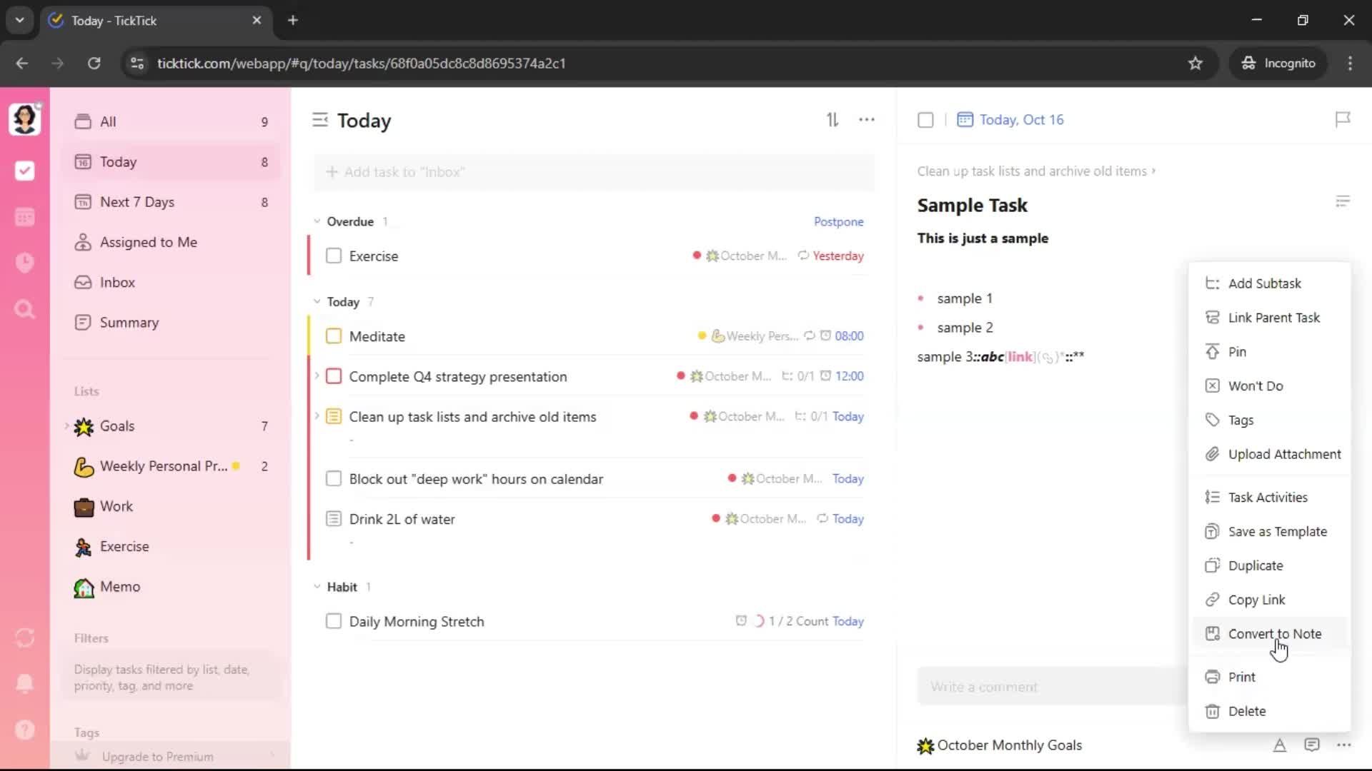 General browsing screenshot