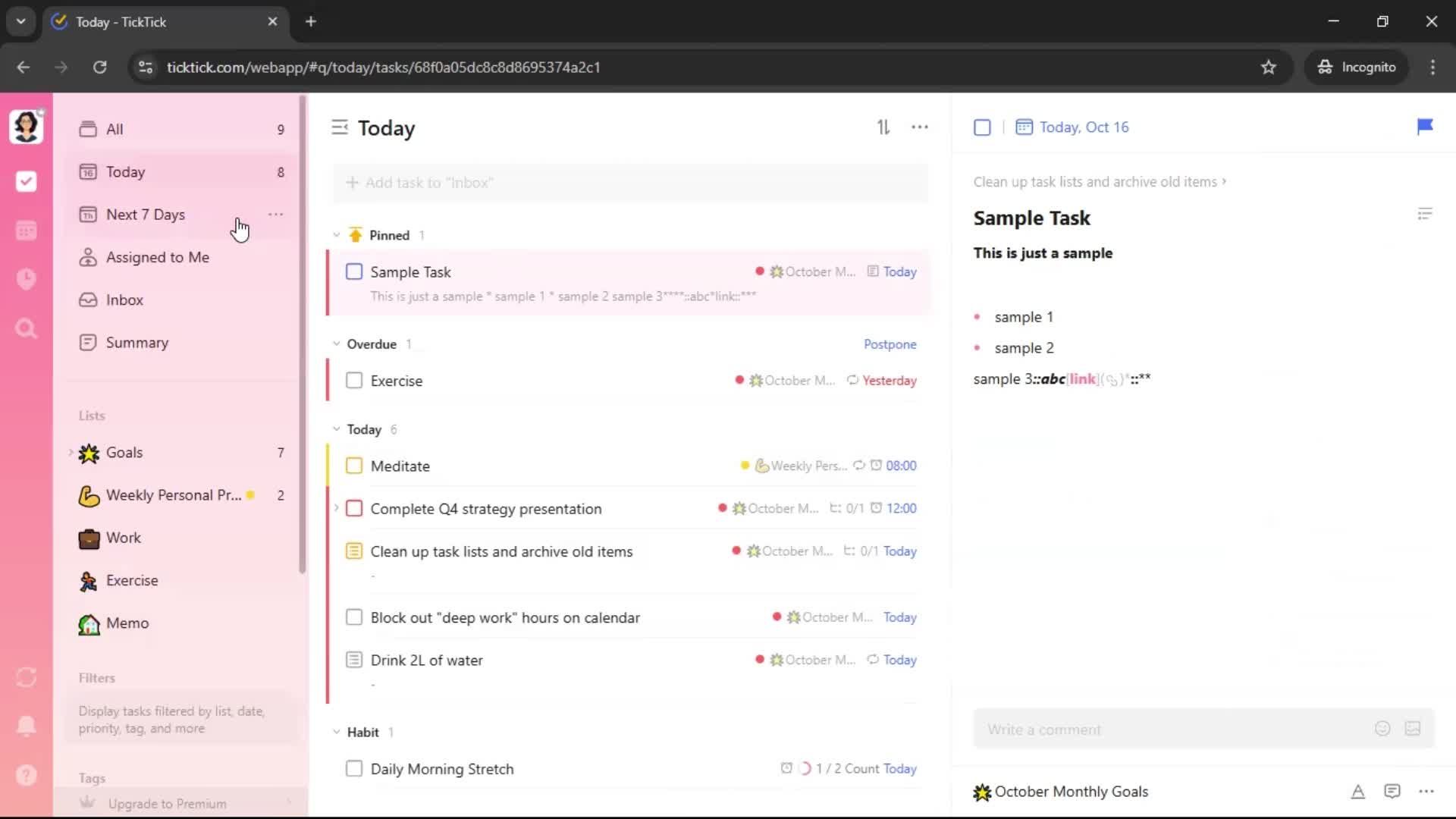General browsing screenshot