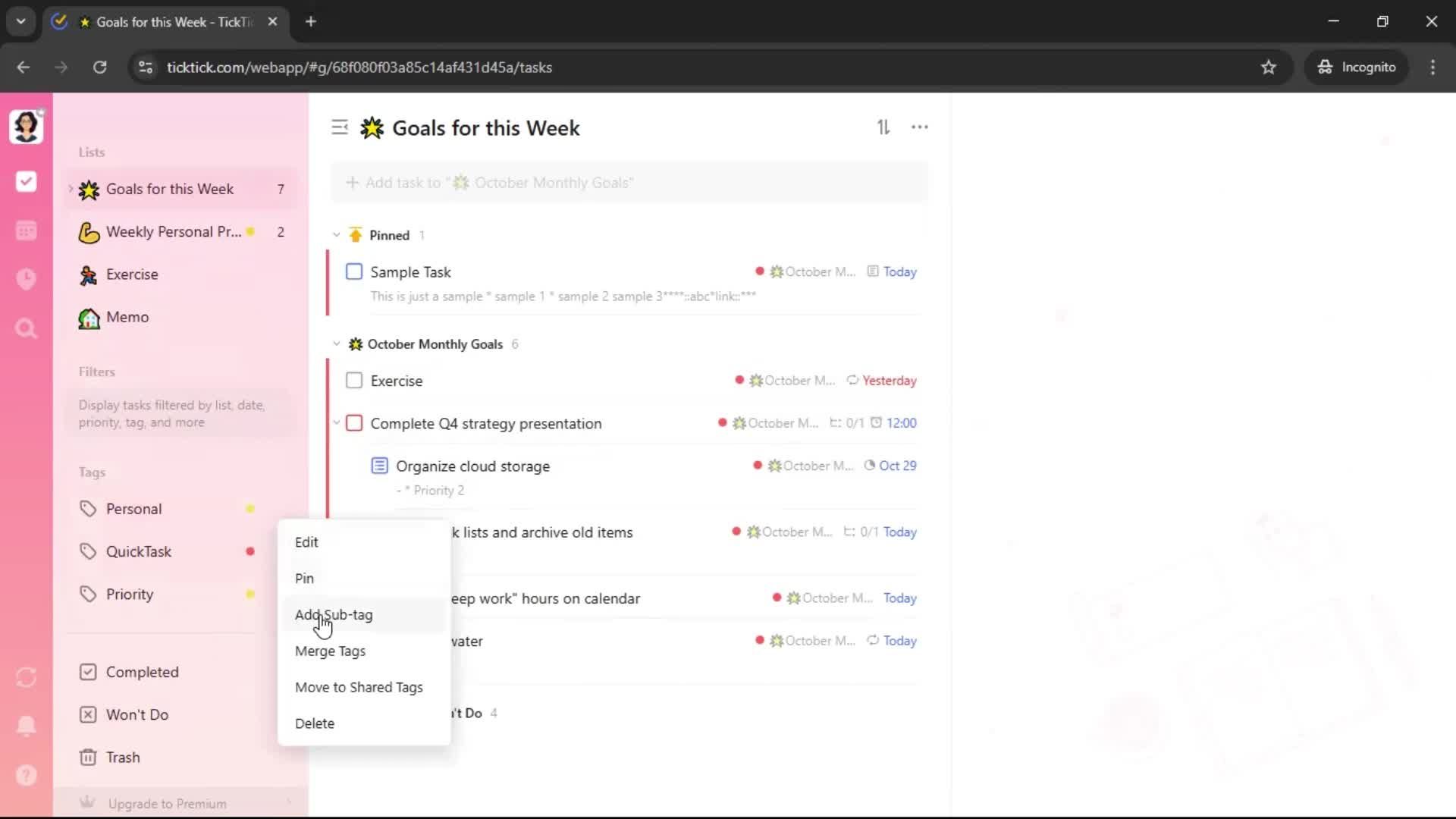 General browsing screenshot
