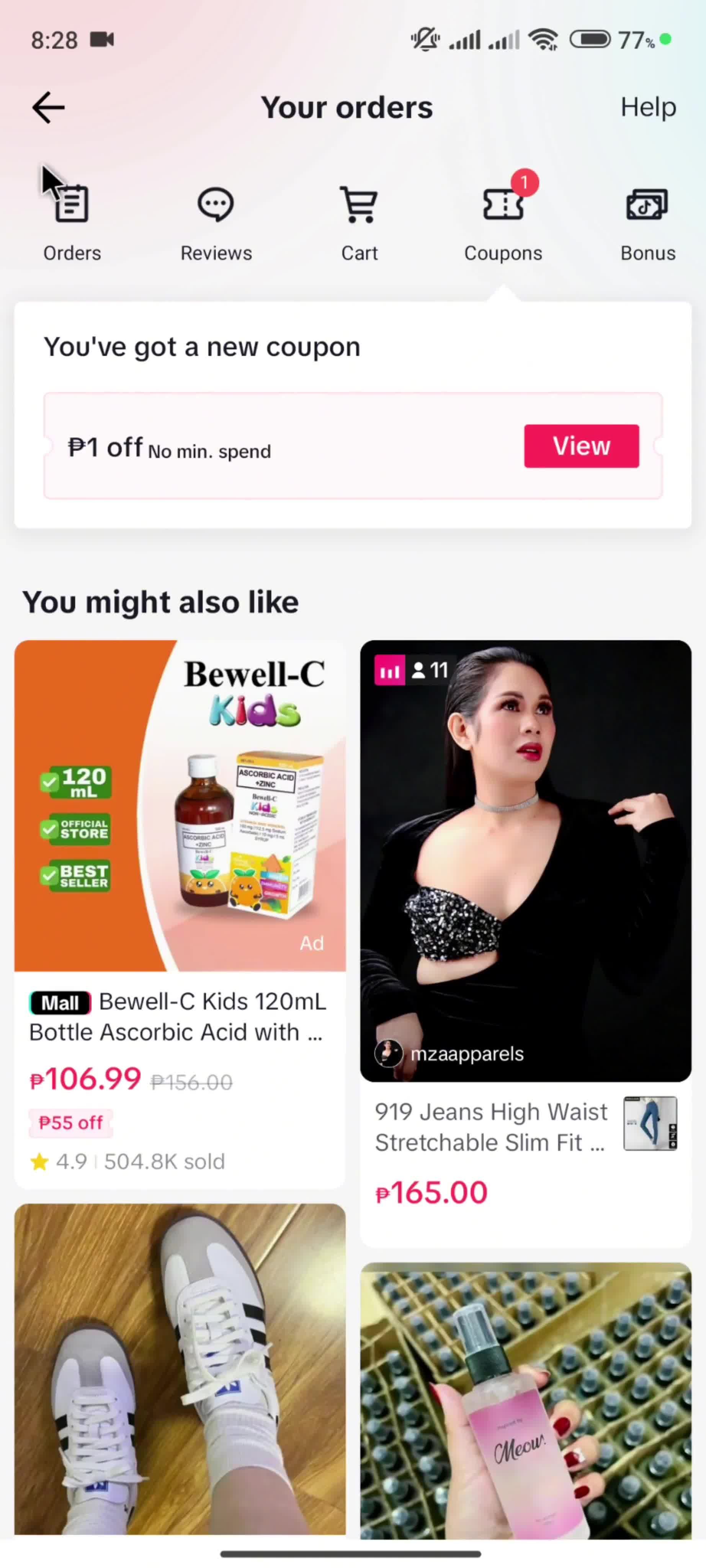 General browsing on TikTok video thumbnail