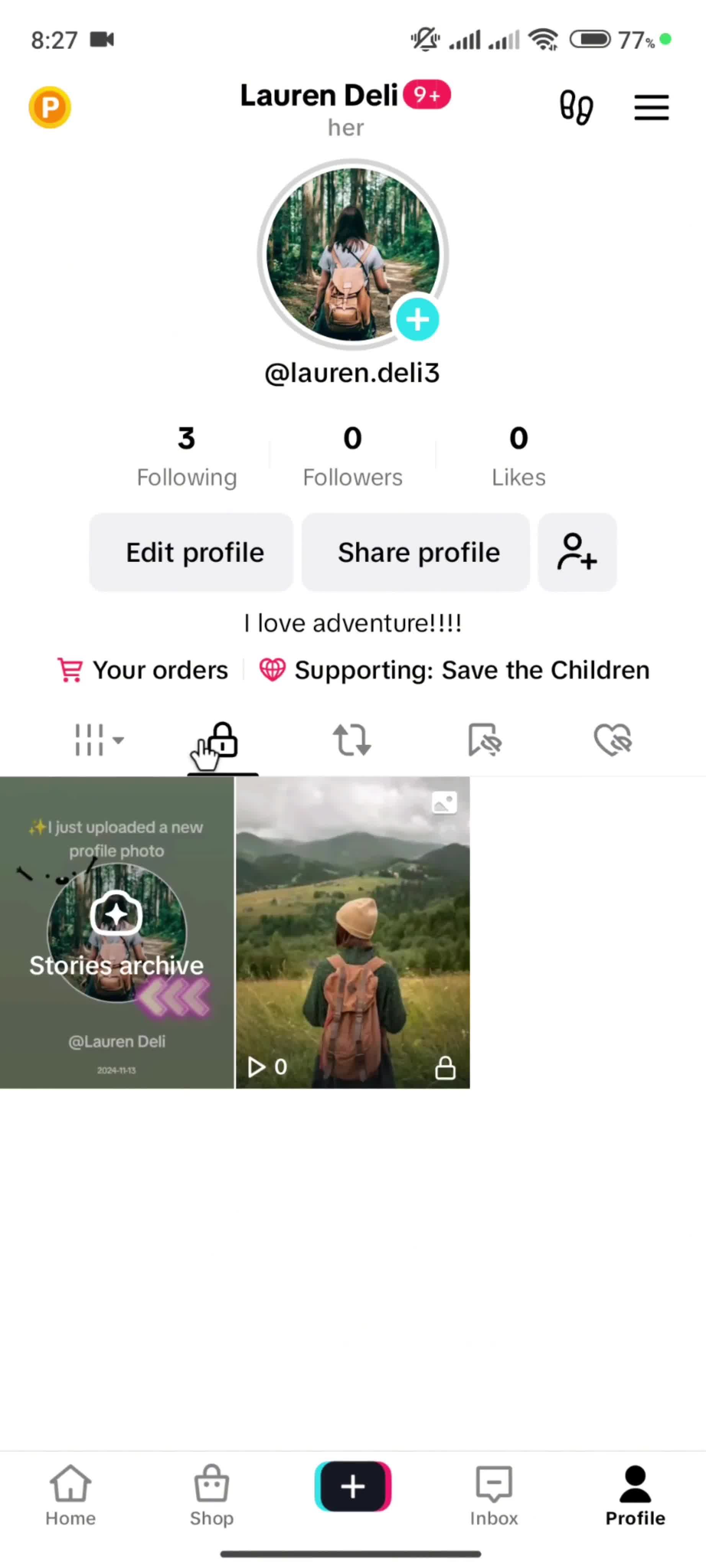 General browsing on TikTok video thumbnail