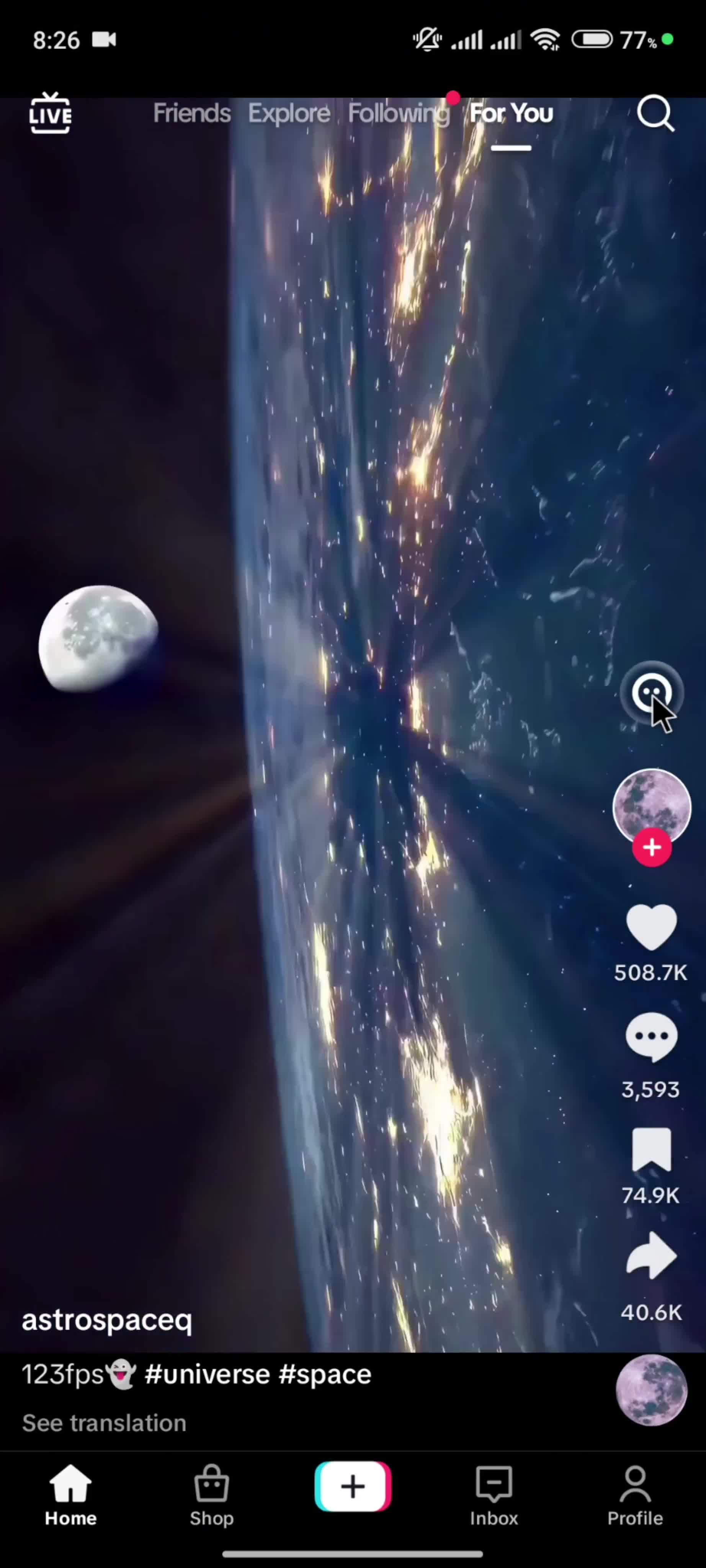 General browsing on TikTok video thumbnail