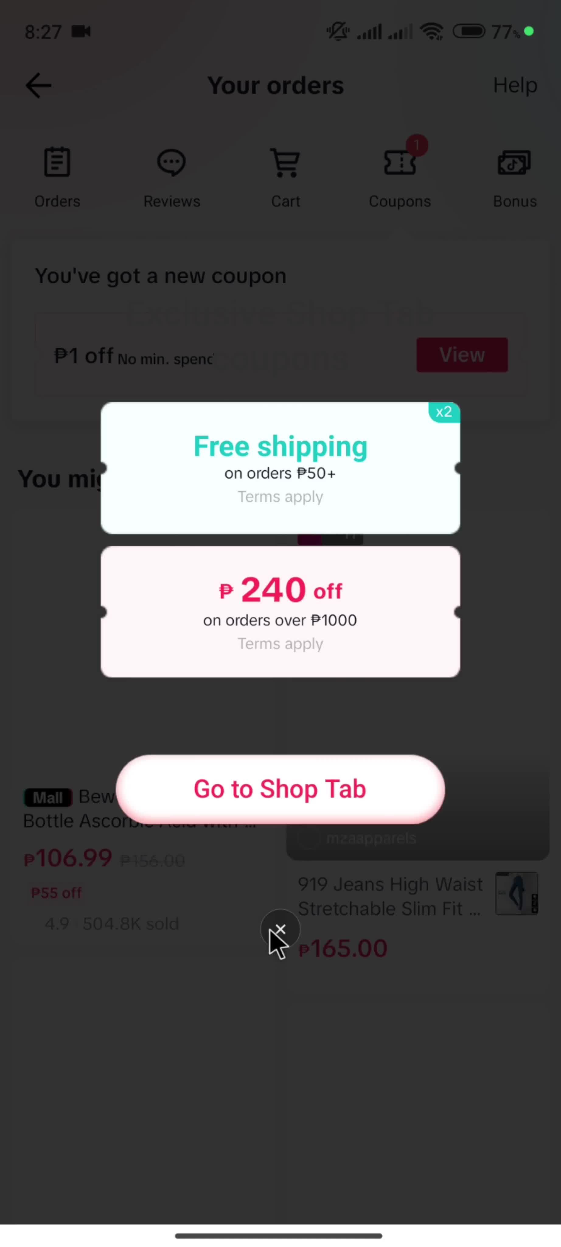 General browsing on TikTok video thumbnail