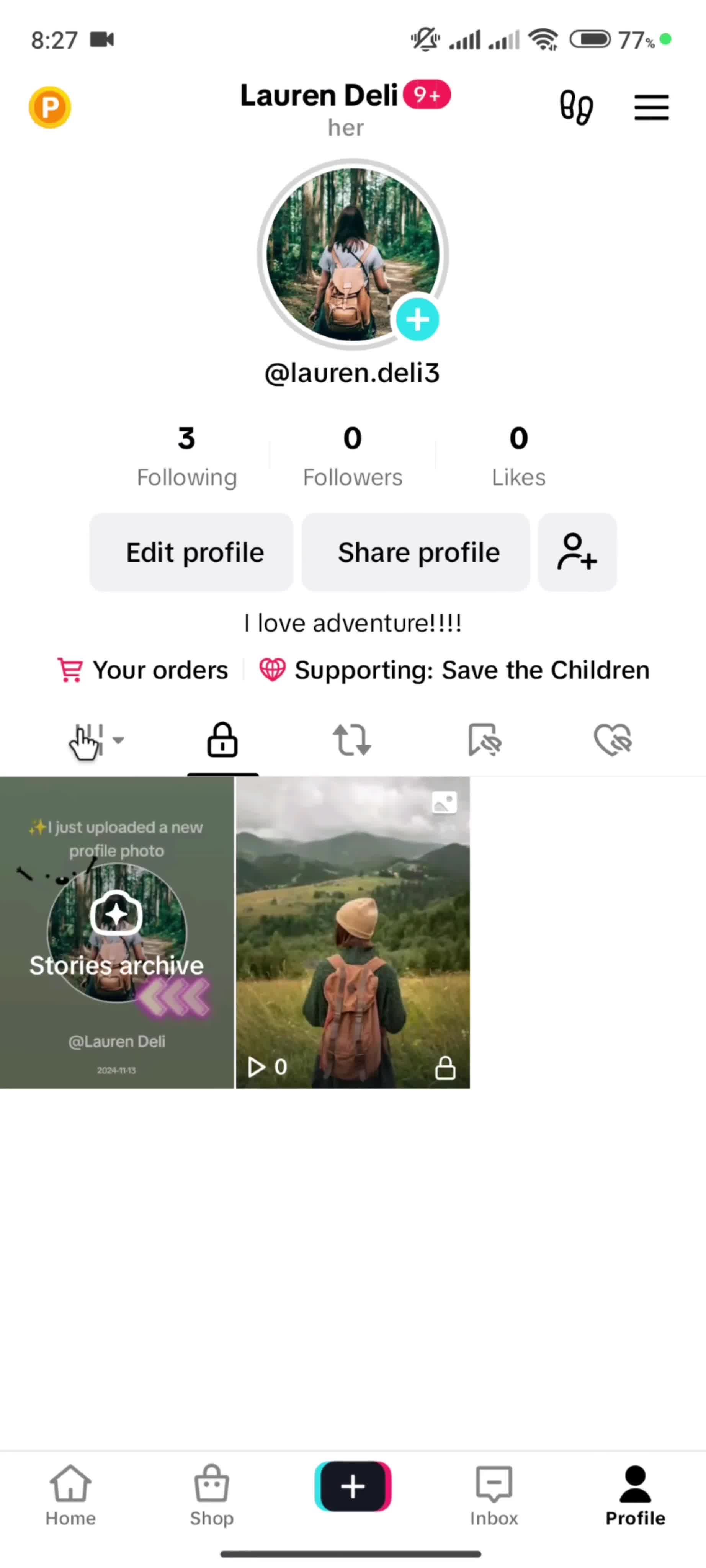 General browsing on TikTok video thumbnail